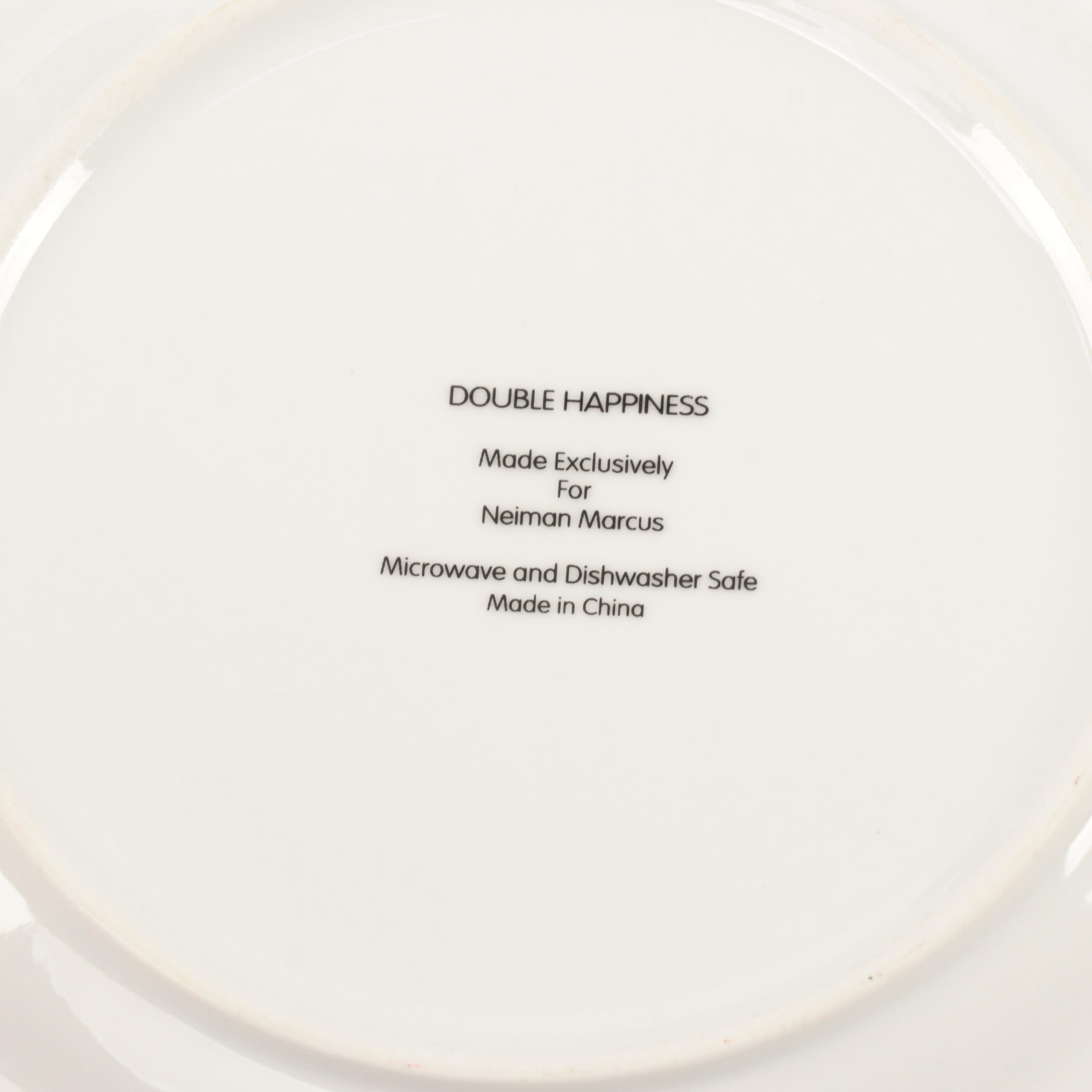 Neiman Marcus "Double Happiness" and Other Chinese Character Plates