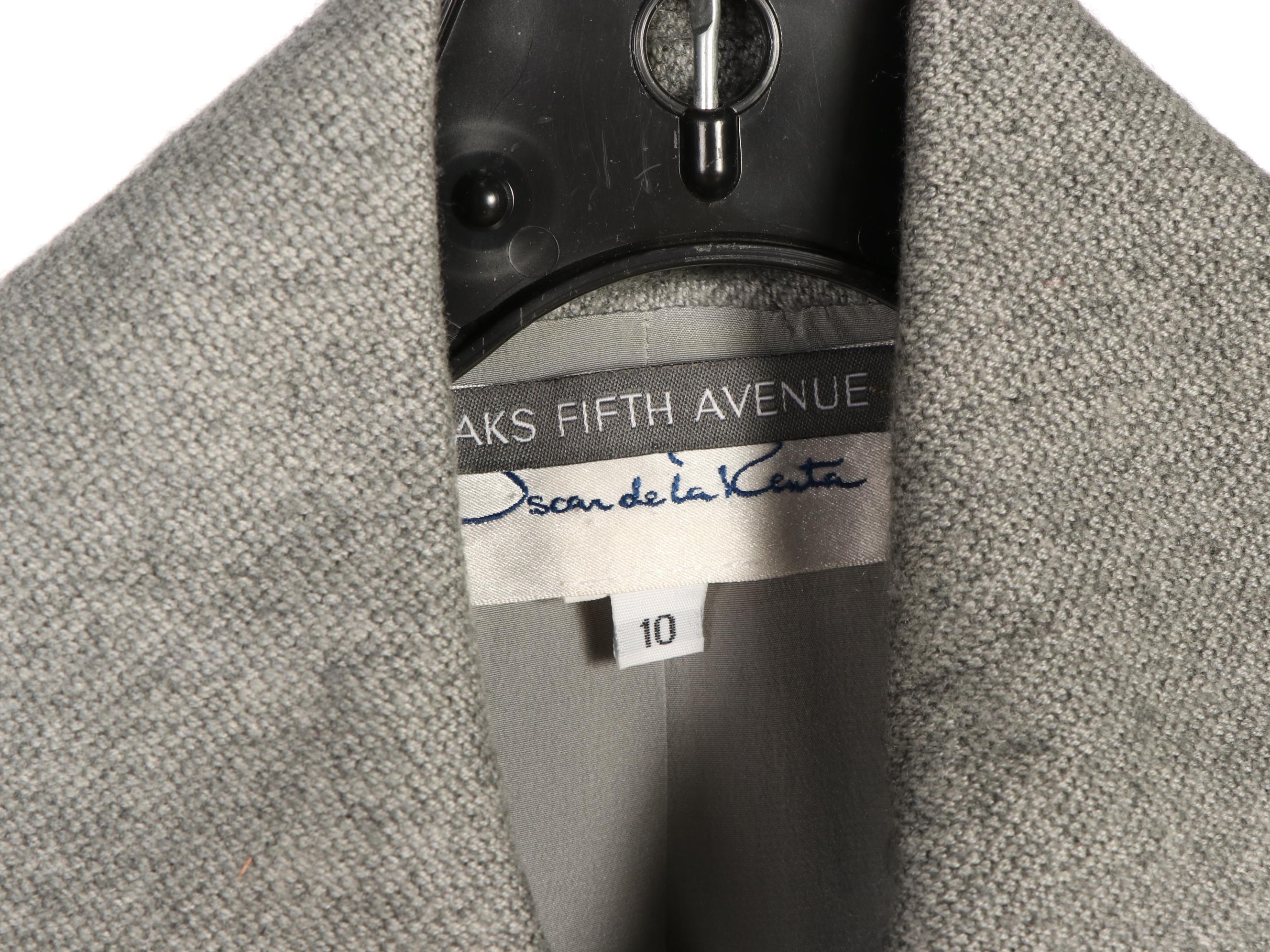 Oscar de la Renta Skirt Suits and Separates with Rena Lange Fringe Wrap Skirt