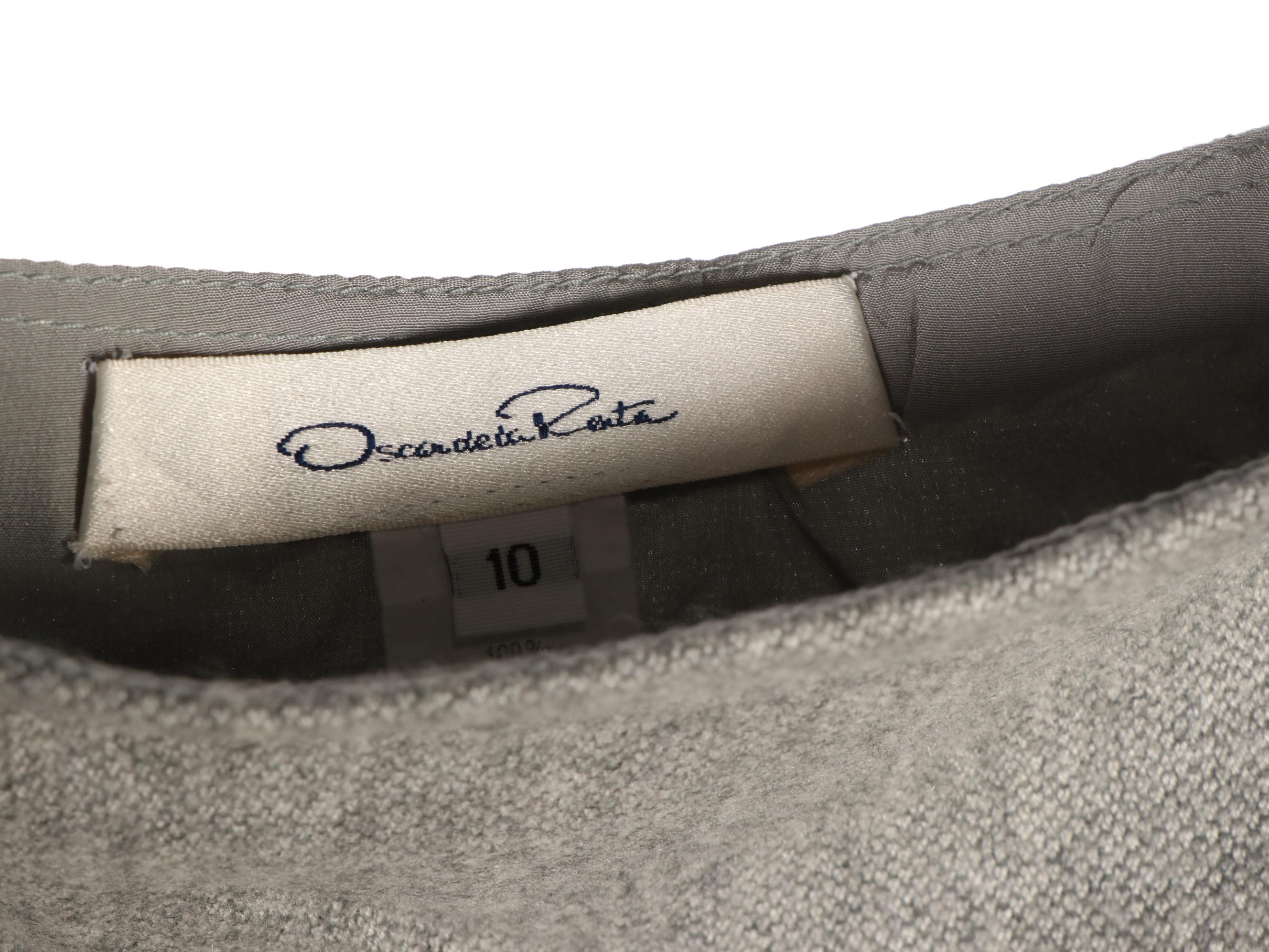 Oscar de la Renta Skirt Suits and Separates with Rena Lange Fringe Wrap Skirt