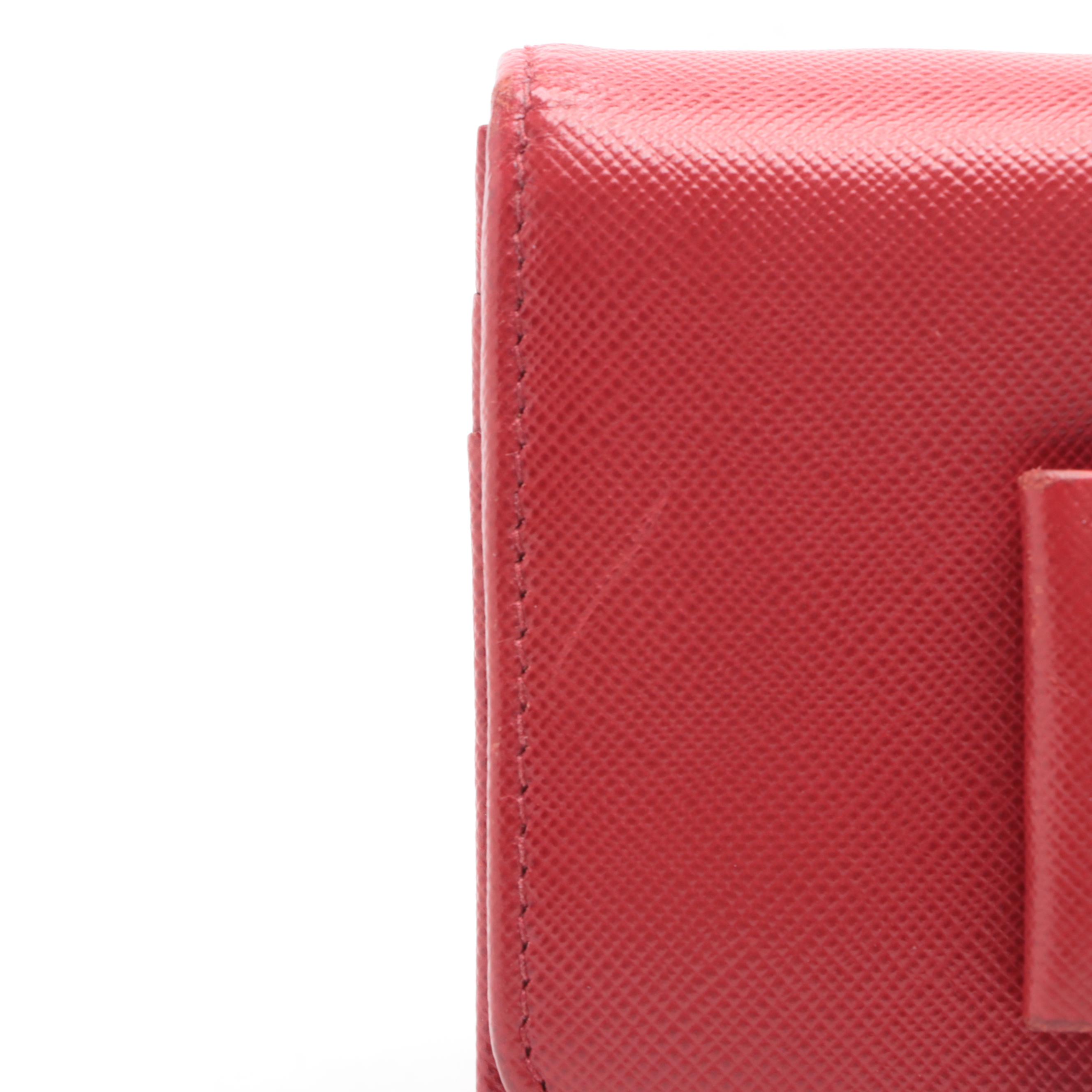 Prada Bow Wallet in Saffiano Leather