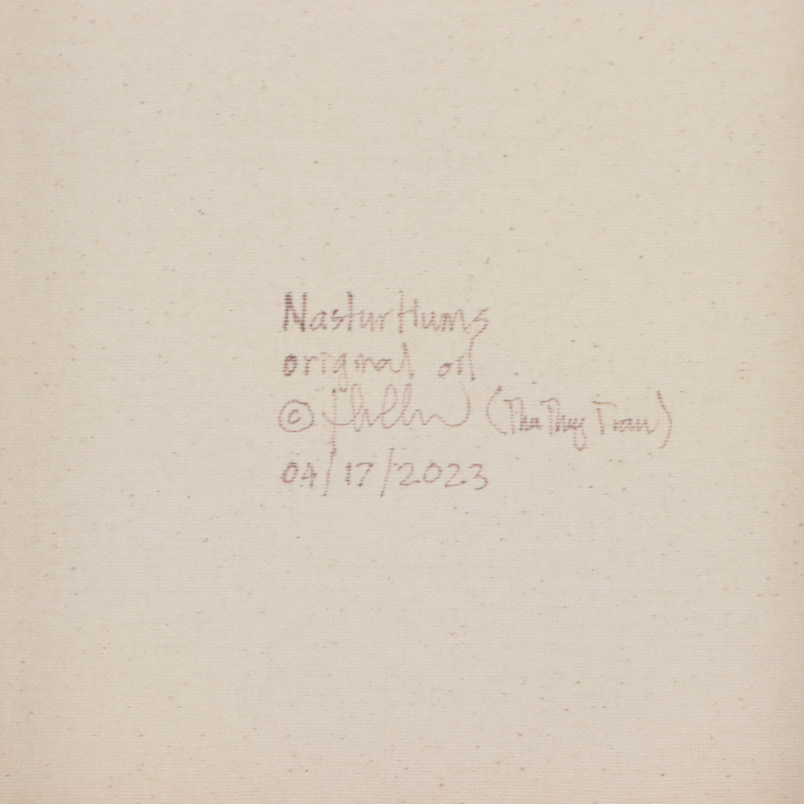 Thu-Thuy Tran Oil Painting "Nasturtiums," 2023