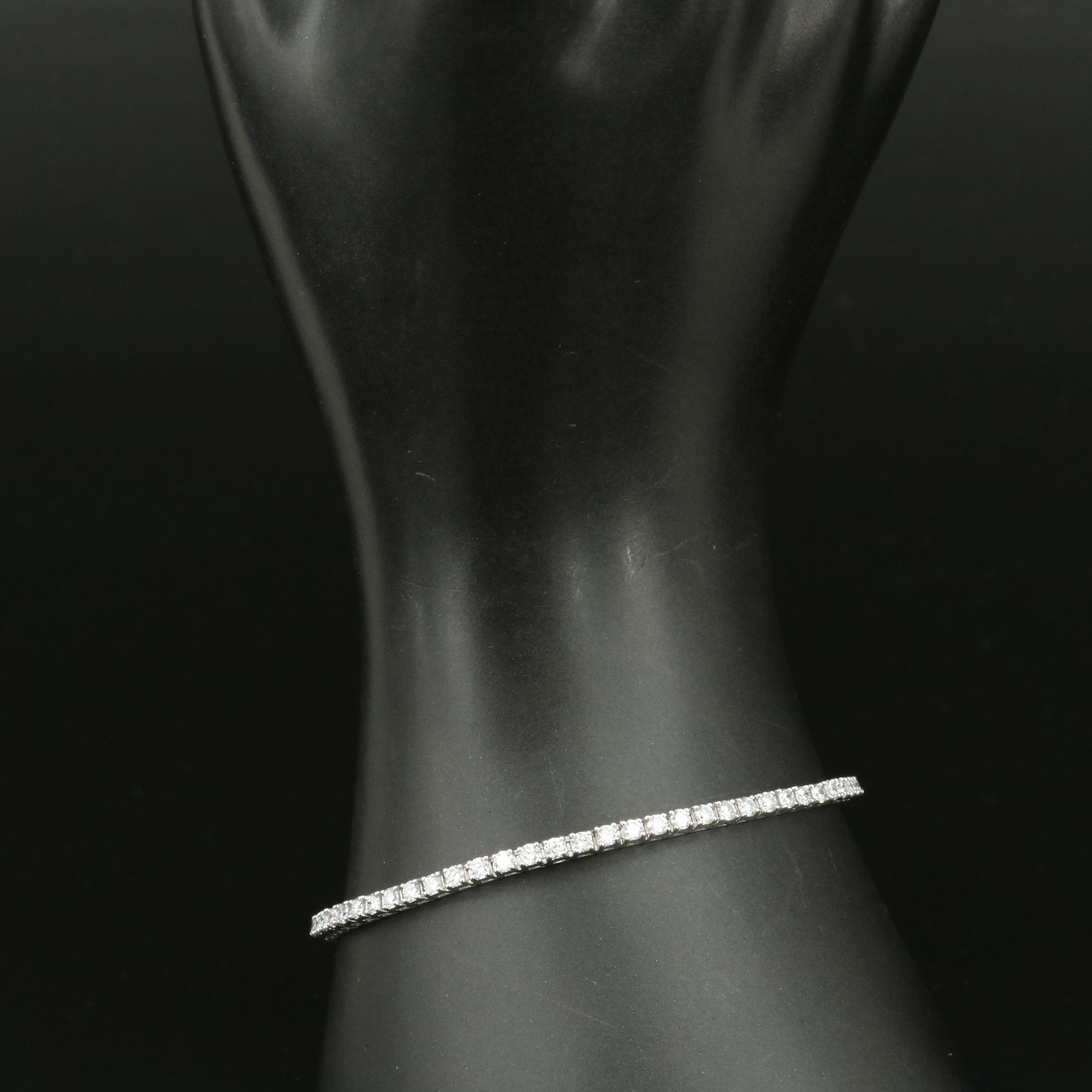 14K 3.01 CTW Lab Grown Diamond Line Bracelet