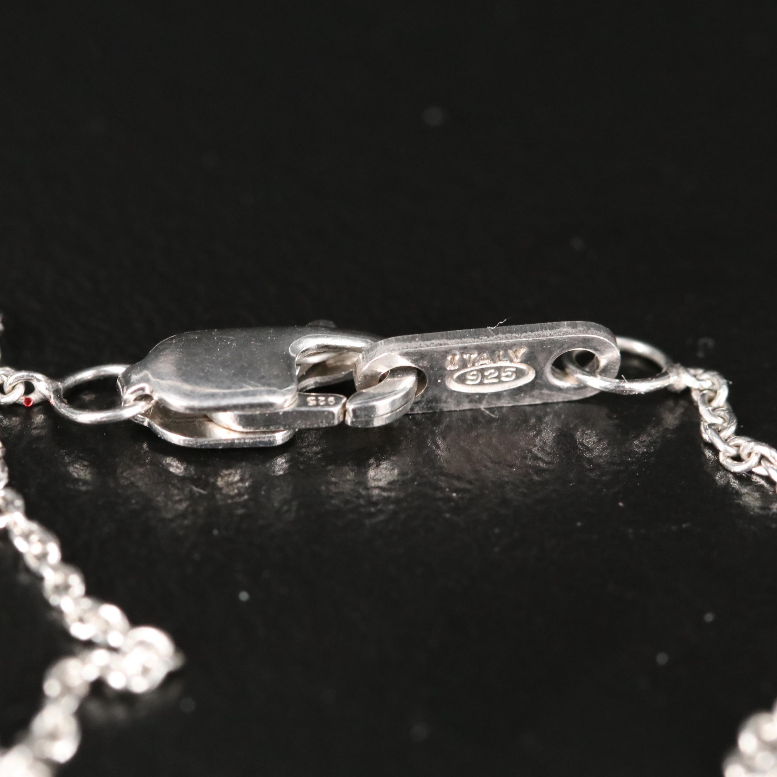 Sterling Opal and Sapphire Sunburst Pendant Necklace