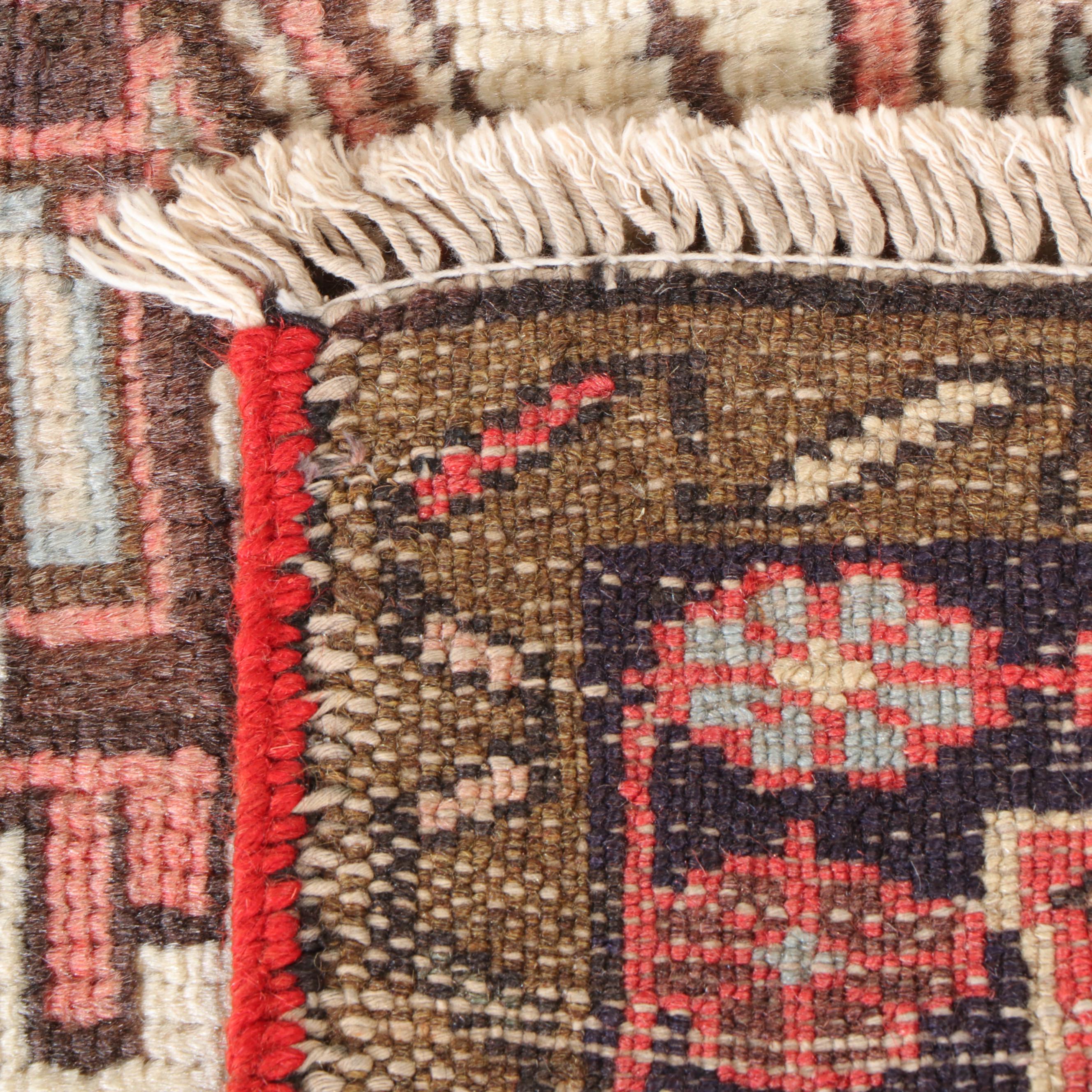 3'5 x 4'10 Hand-Knotted Persian Karaja Accent Rug