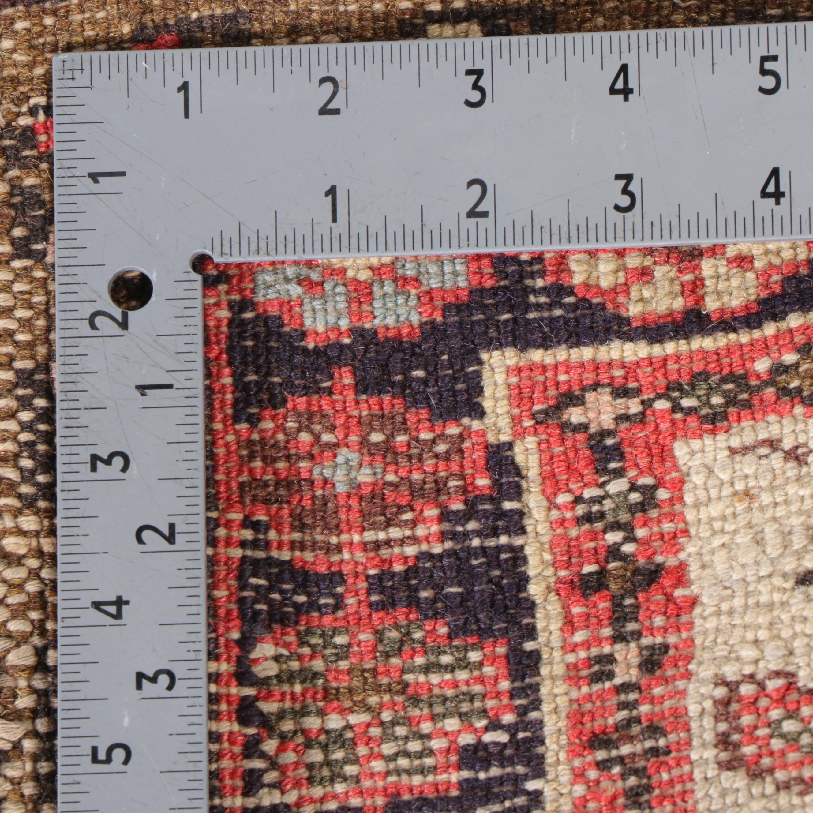 3'5 x 4'10 Hand-Knotted Persian Karaja Accent Rug