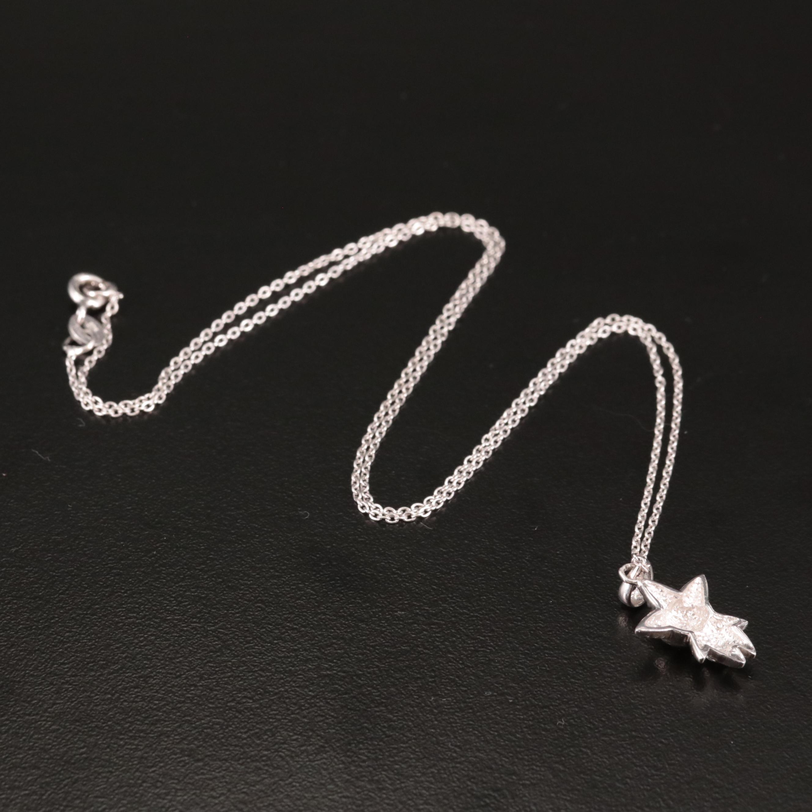 Sterling Clown Pendant Necklace