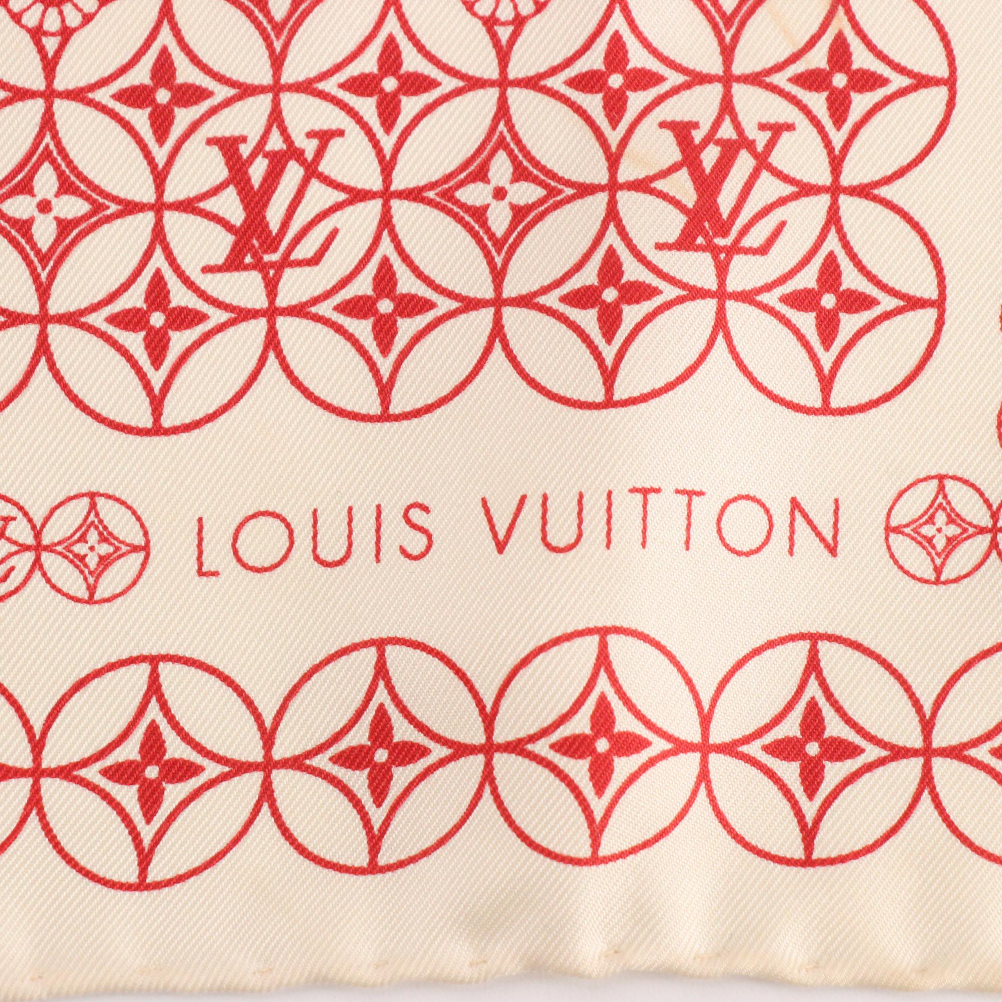 Louis Vuitton Monogram Scarf in Silk Twill