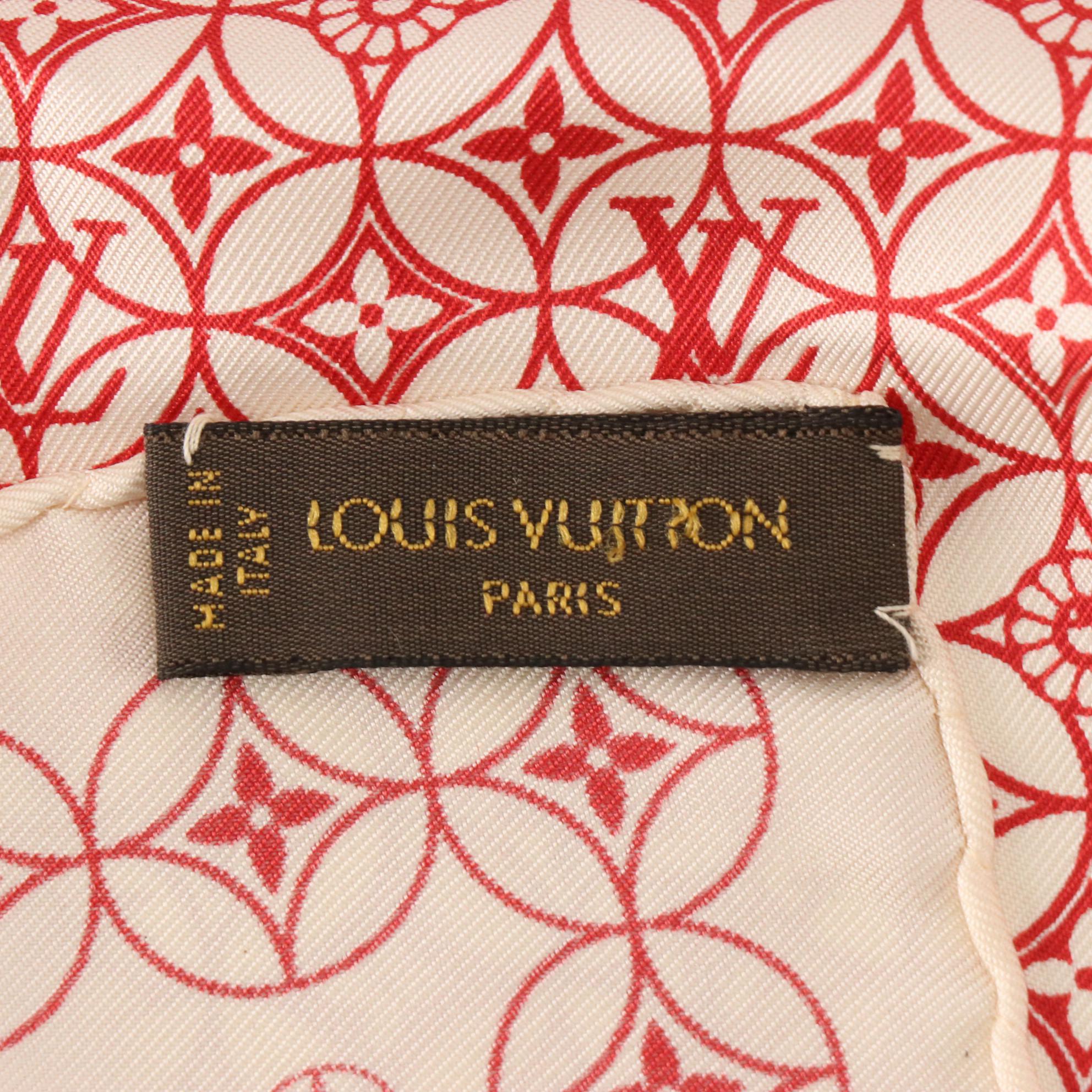 Louis Vuitton Monogram Scarf in Silk Twill