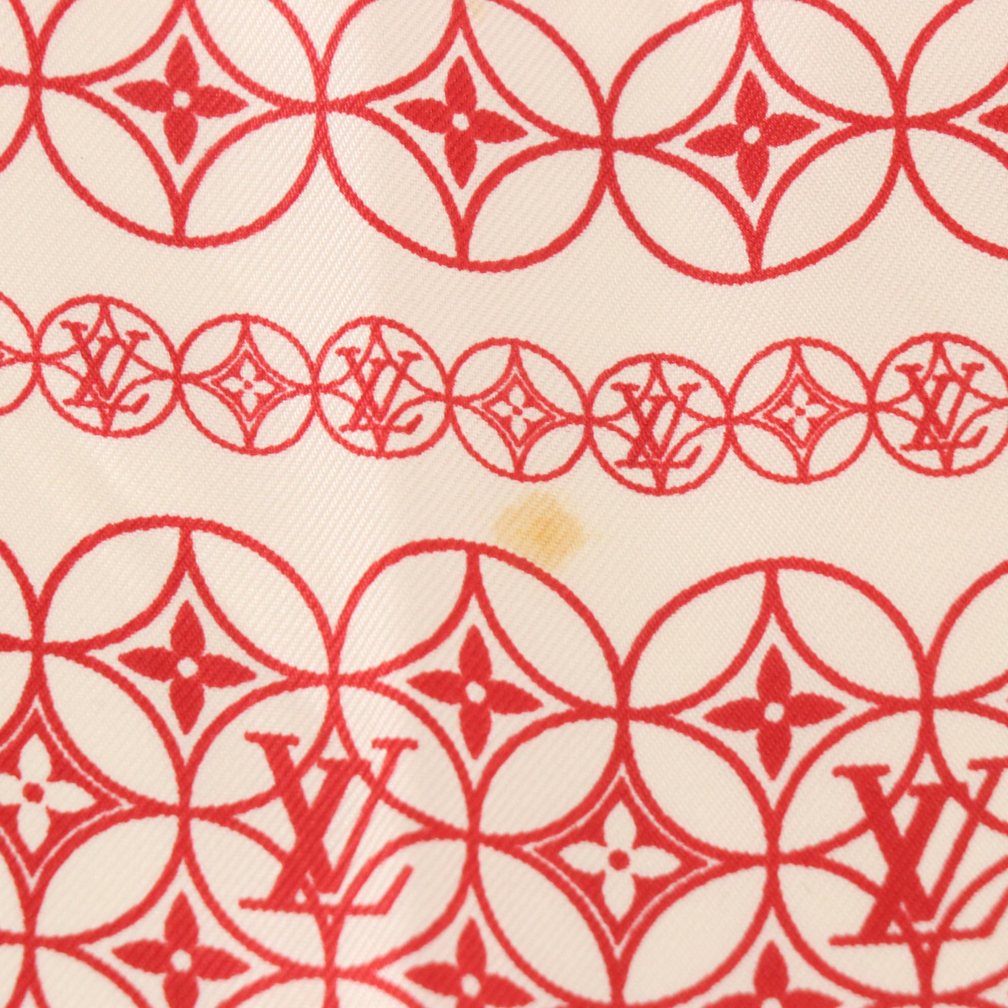 Louis Vuitton Monogram Scarf in Silk Twill