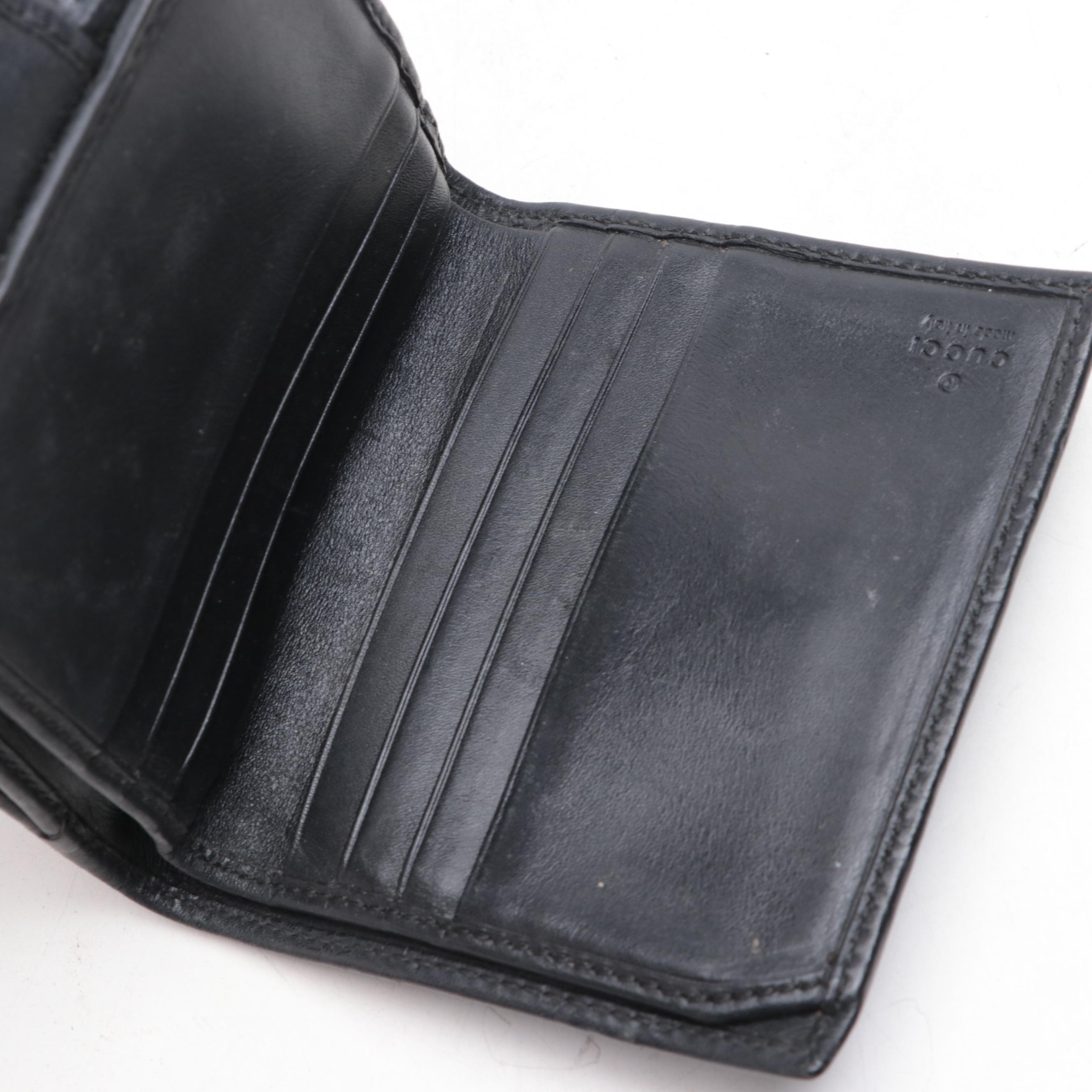 Gucci French Flap Wallet in Guccissima Leather