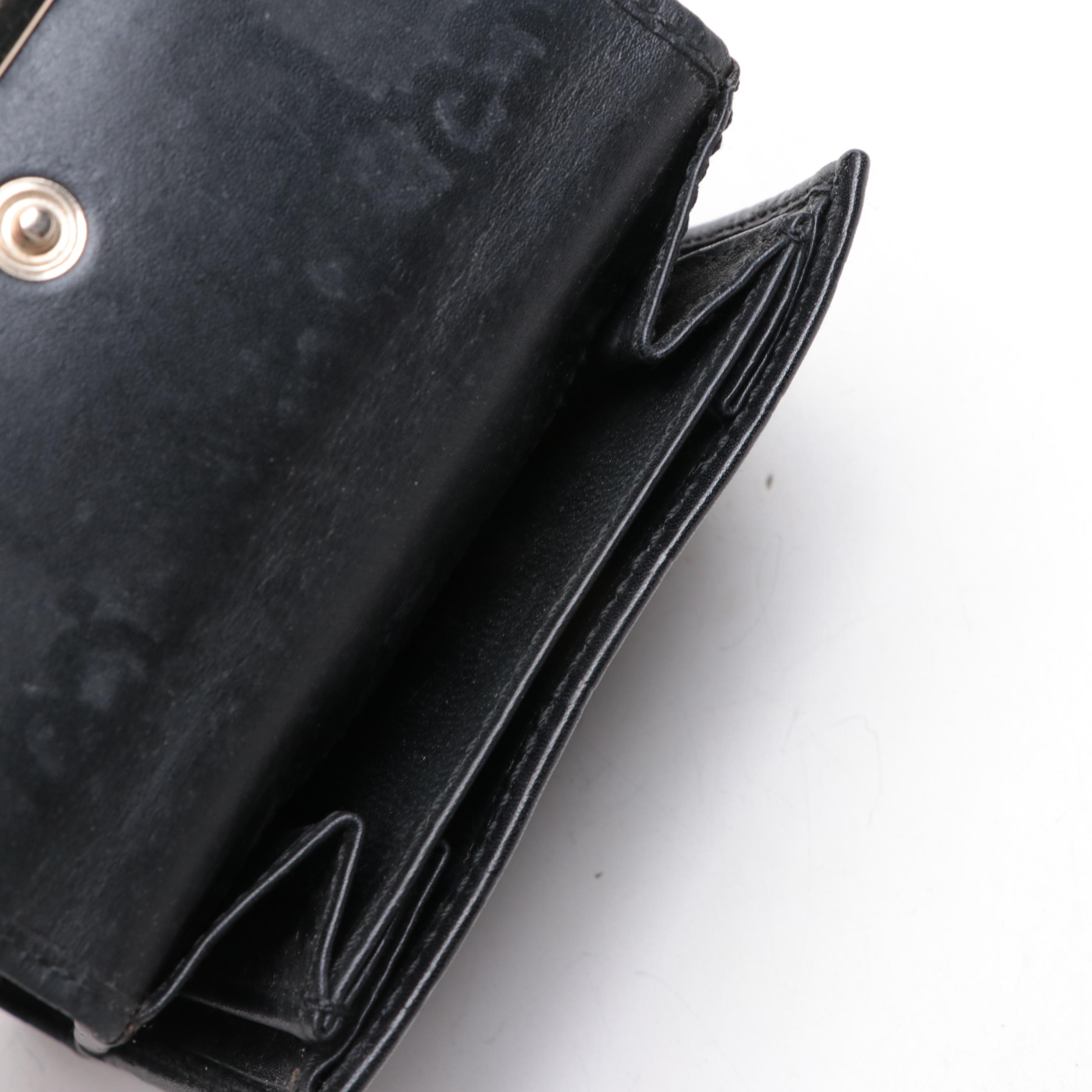 Gucci French Flap Wallet in Guccissima Leather