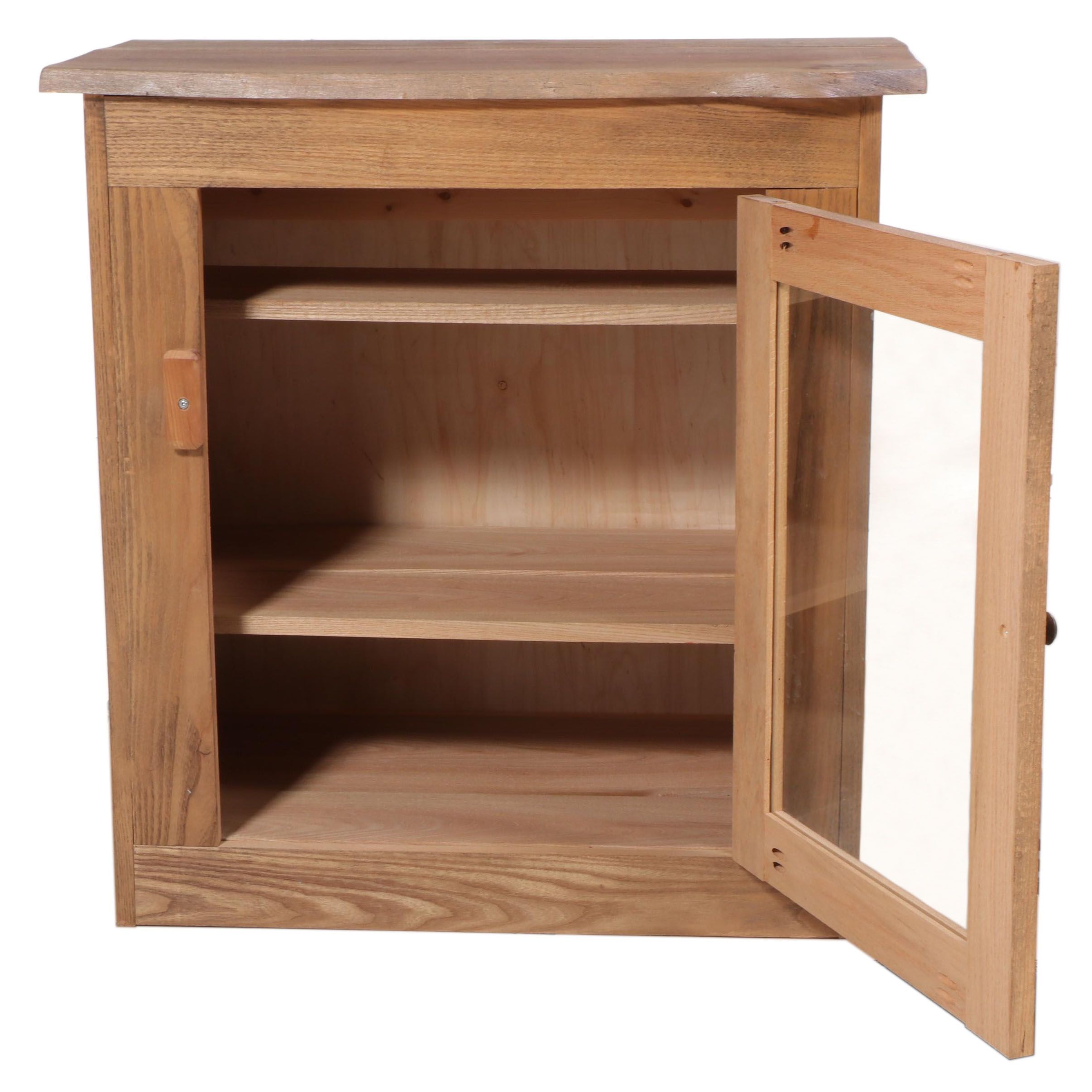 American Primitive Style Wooden Wall Cabinet