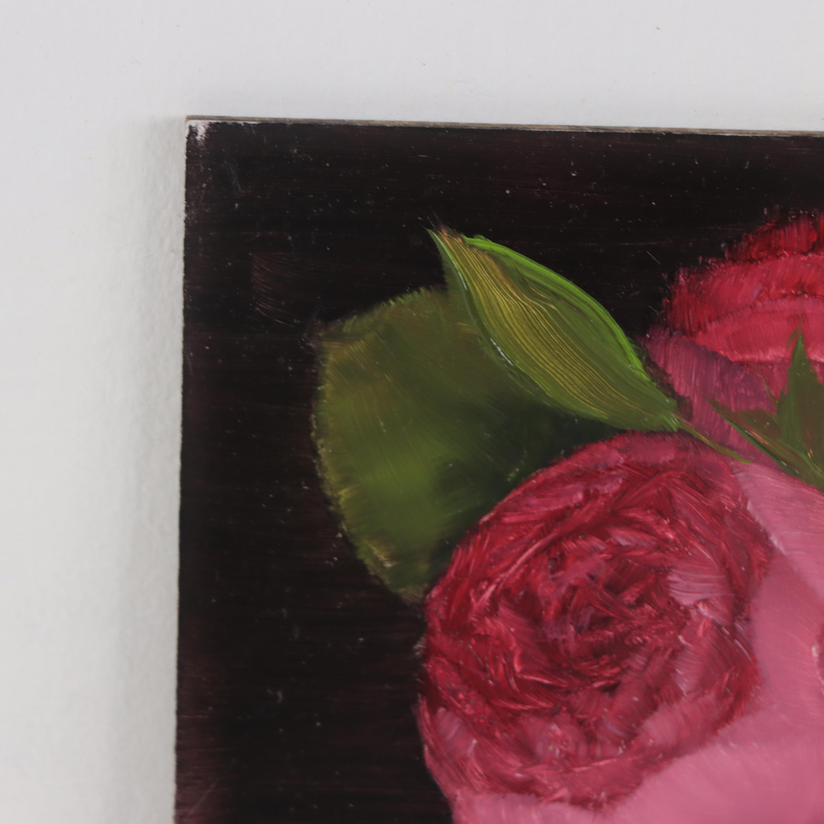 Thu-Thuy Tran Oil Painting "Roses and Spring," 2023