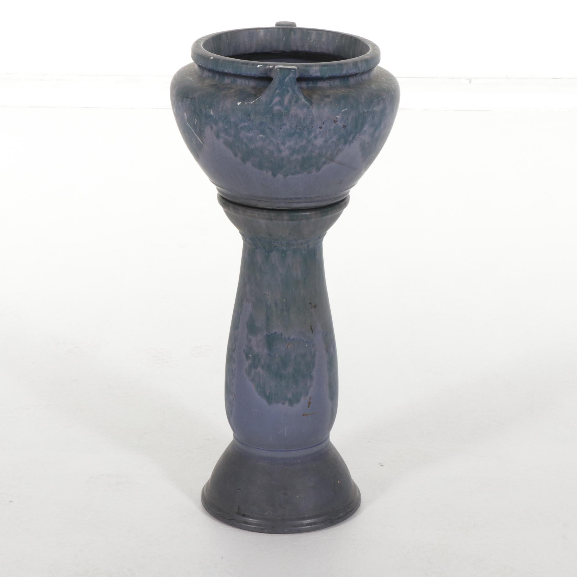 American Art Pottery Jardinière on Stand