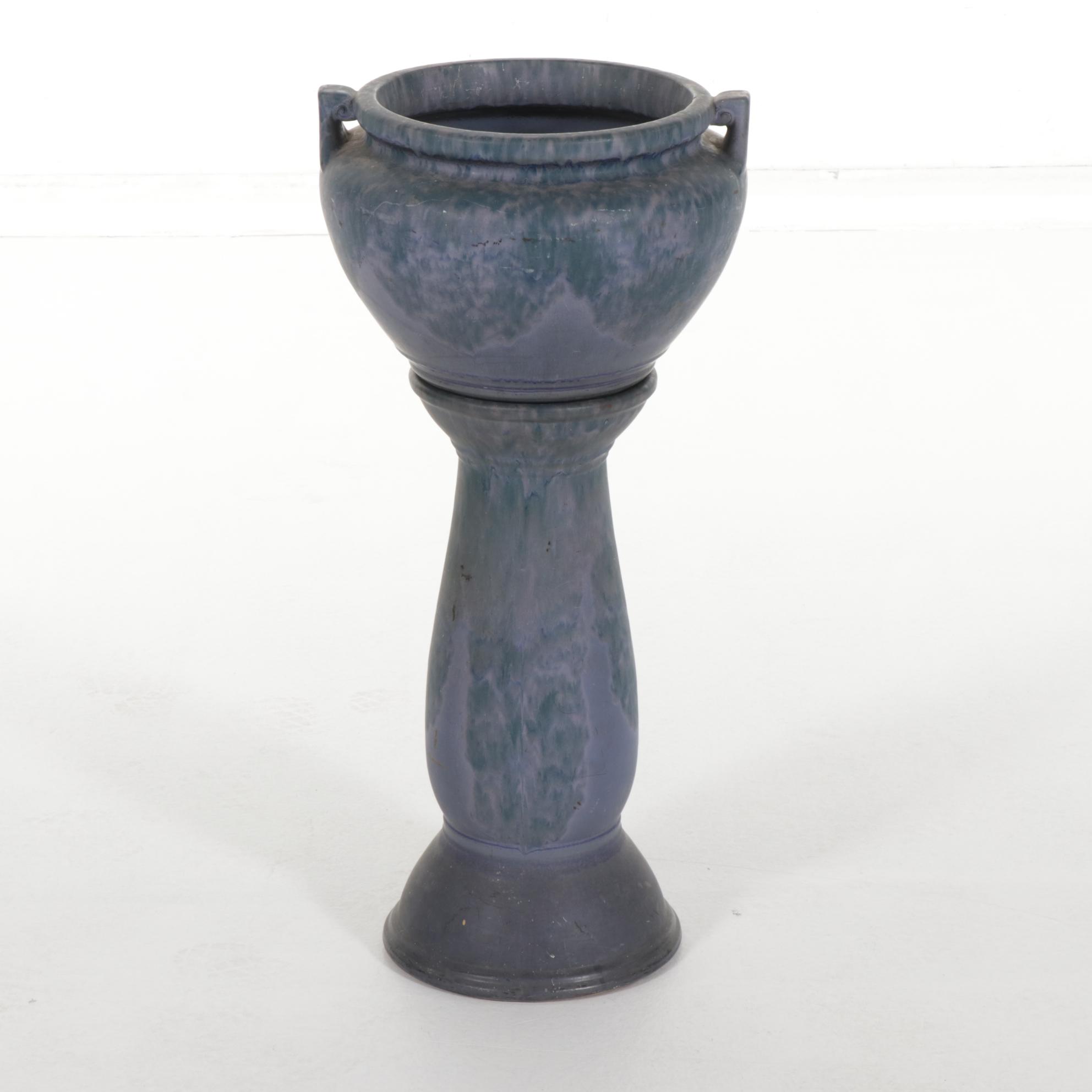 American Art Pottery Jardinière on Stand