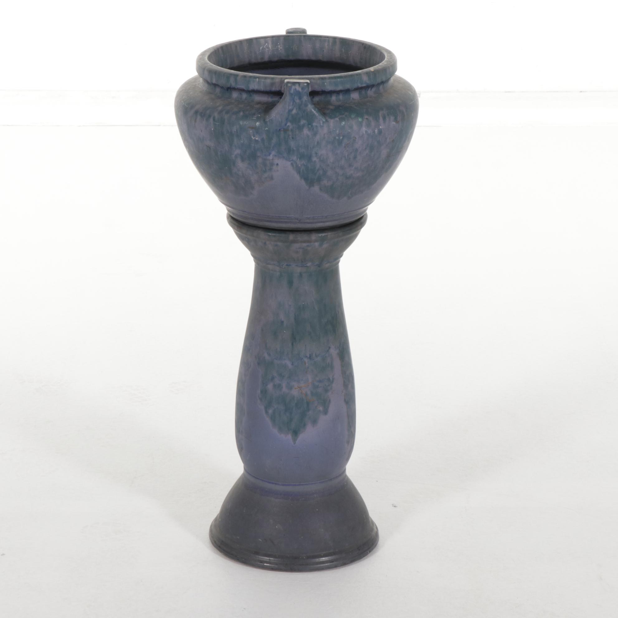 American Art Pottery Jardinière on Stand