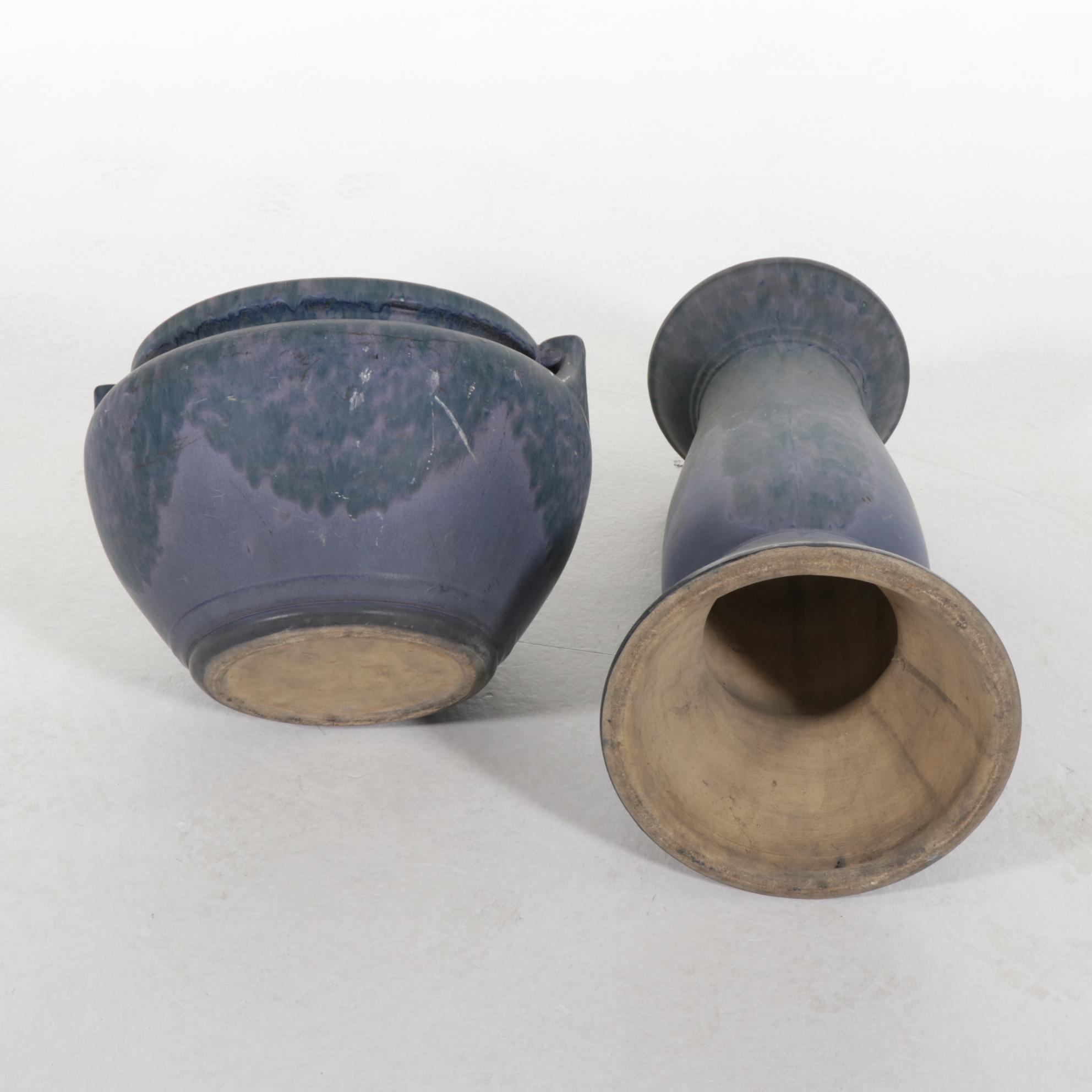 American Art Pottery Jardinière on Stand