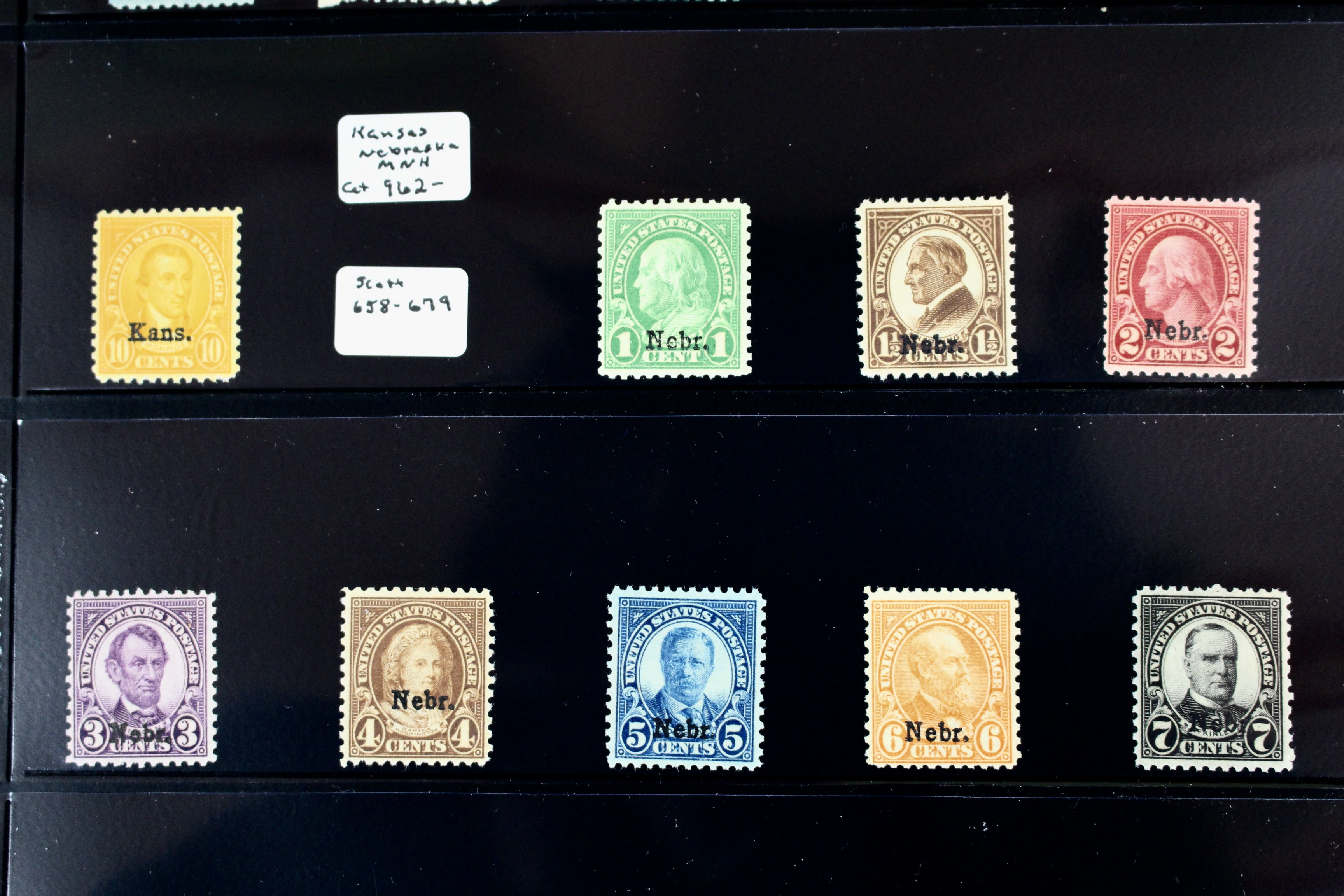 Kansas Nebraska Postage Stamps
