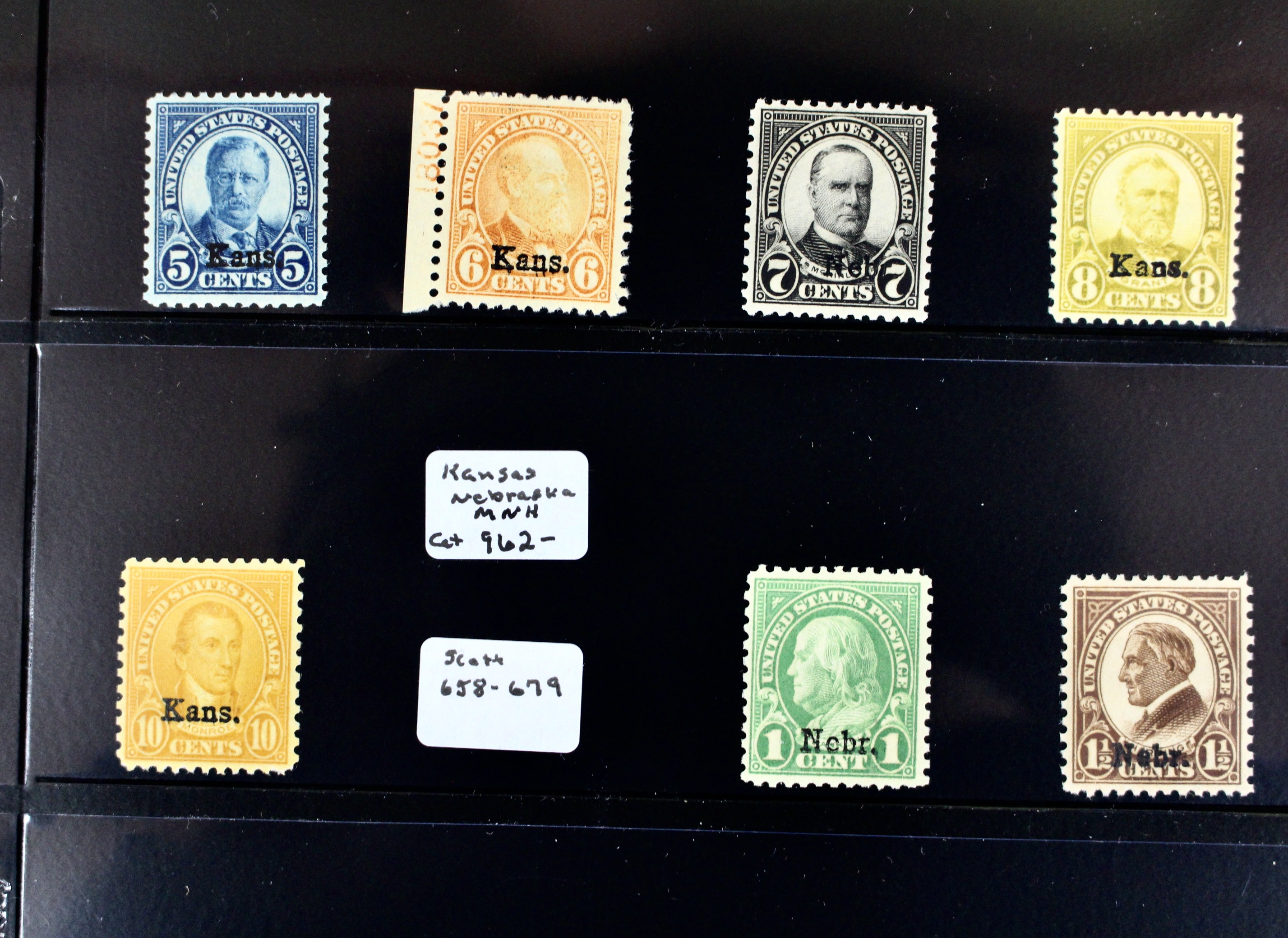 Kansas Nebraska Postage Stamps