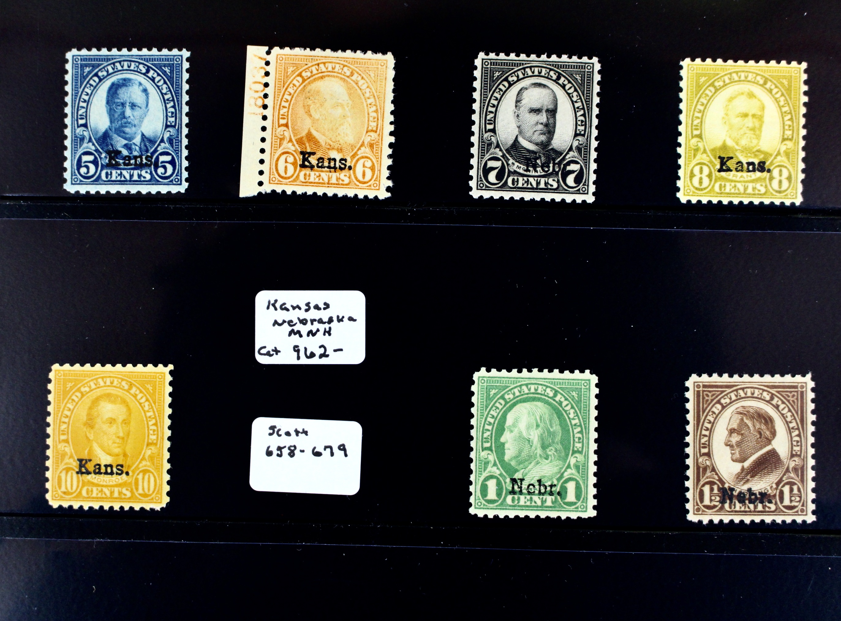Kansas Nebraska Postage Stamps