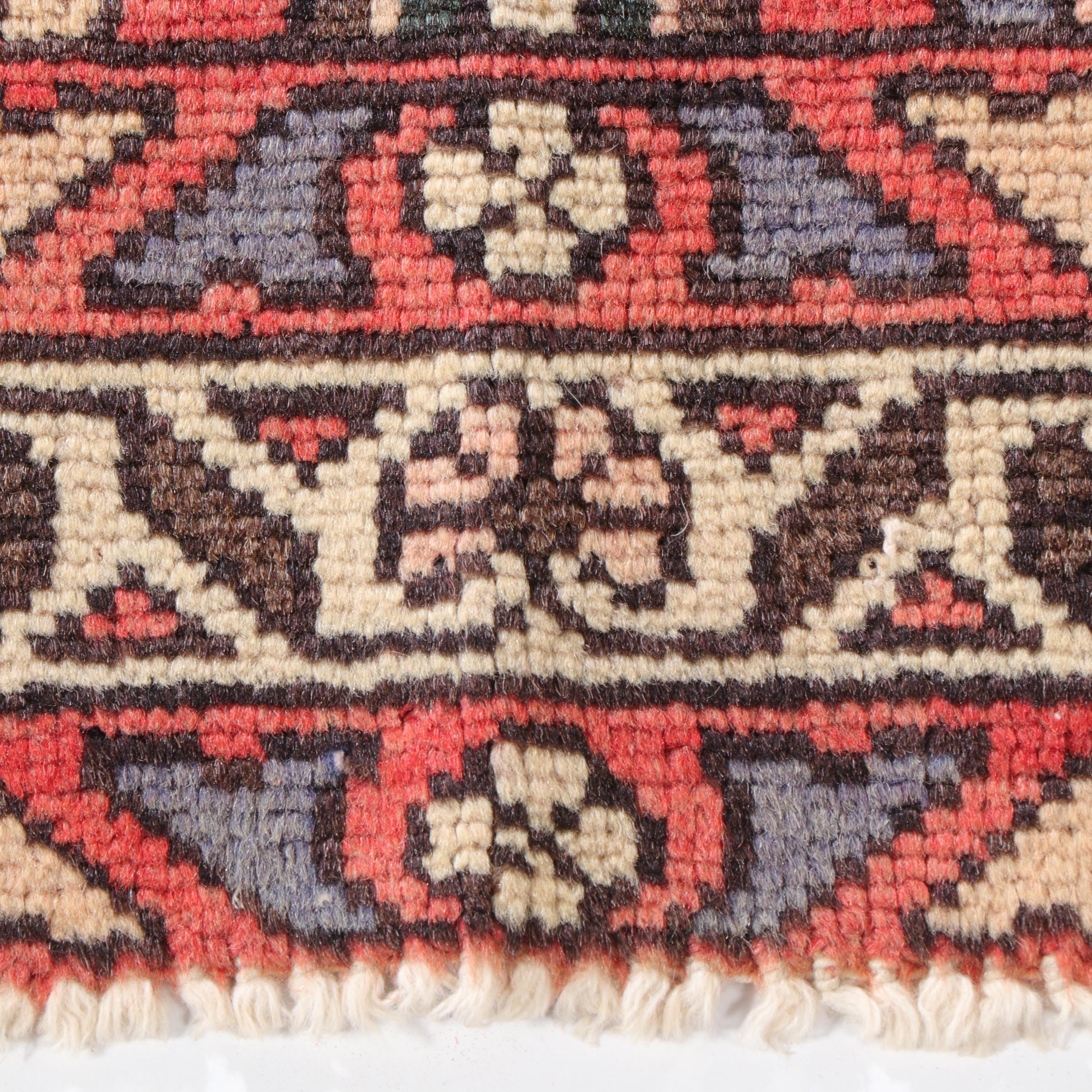 3'5 x 4'11 Hand-Knotted Persian Hamadan Accent Rug