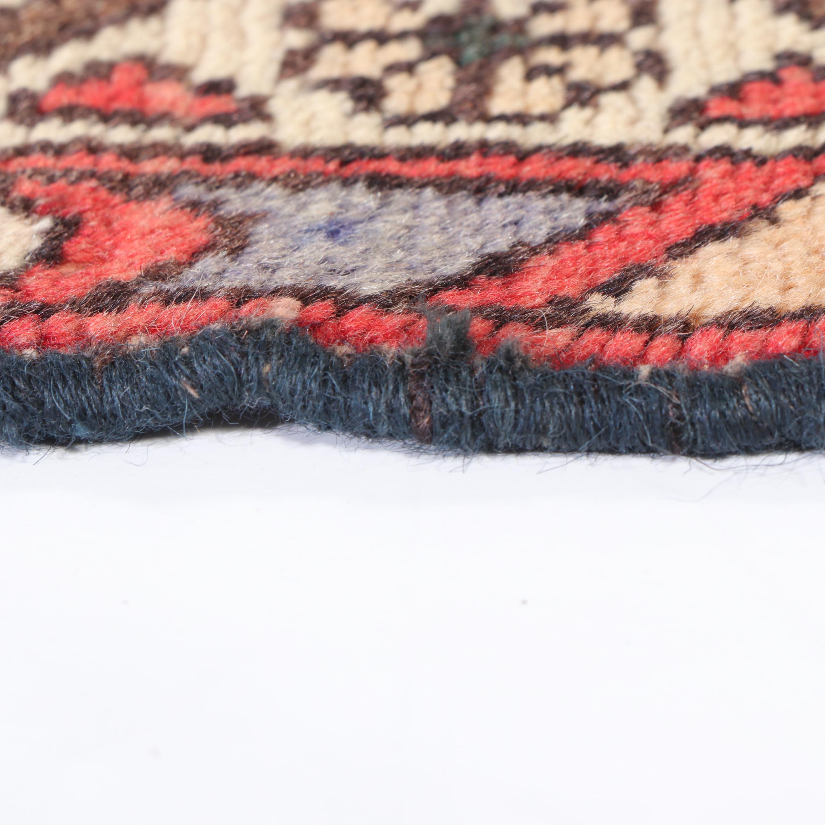 3'5 x 4'11 Hand-Knotted Persian Hamadan Accent Rug