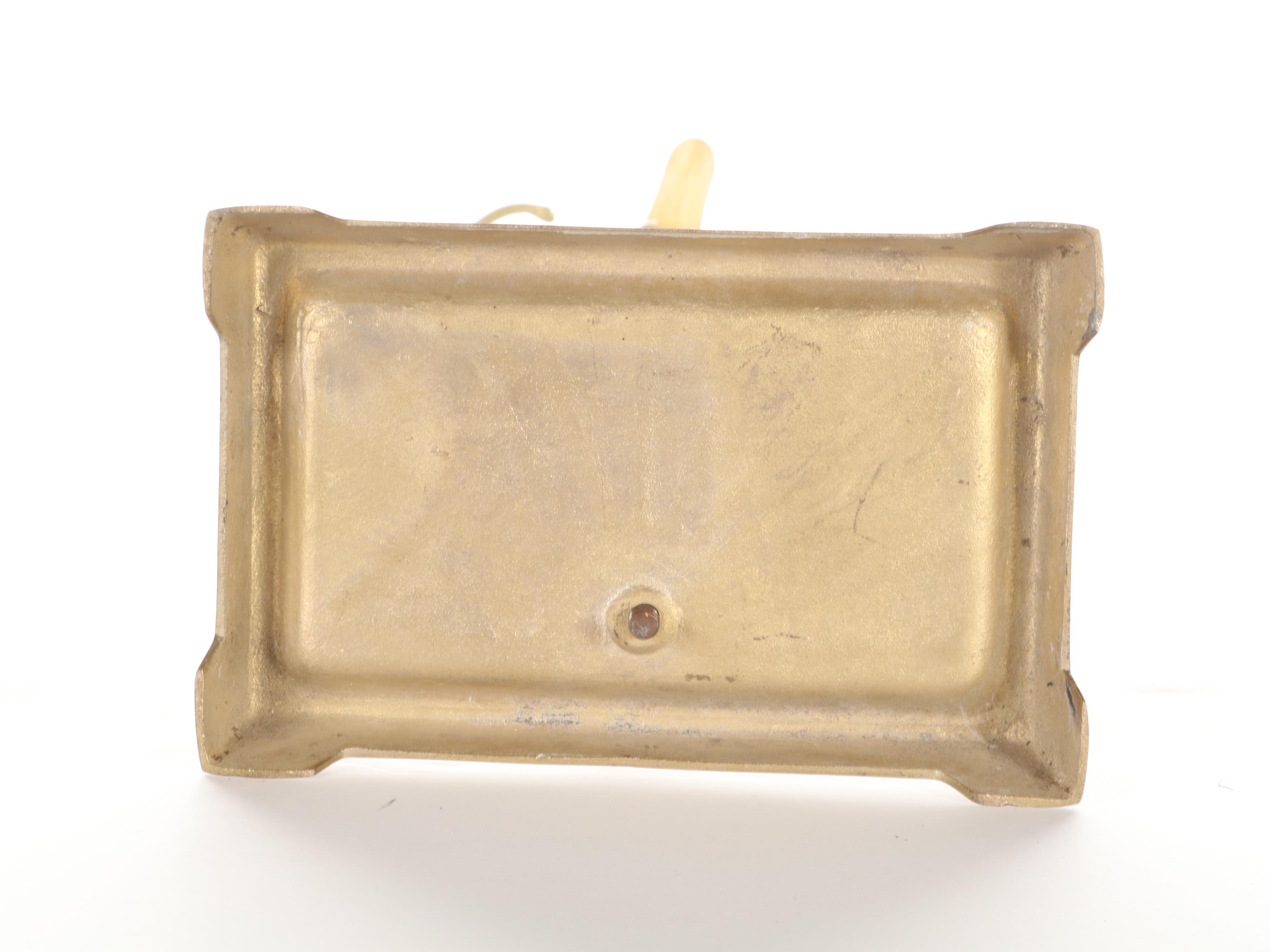 Resin and Brass Mallard Head Fireplace Tool Set and Stand