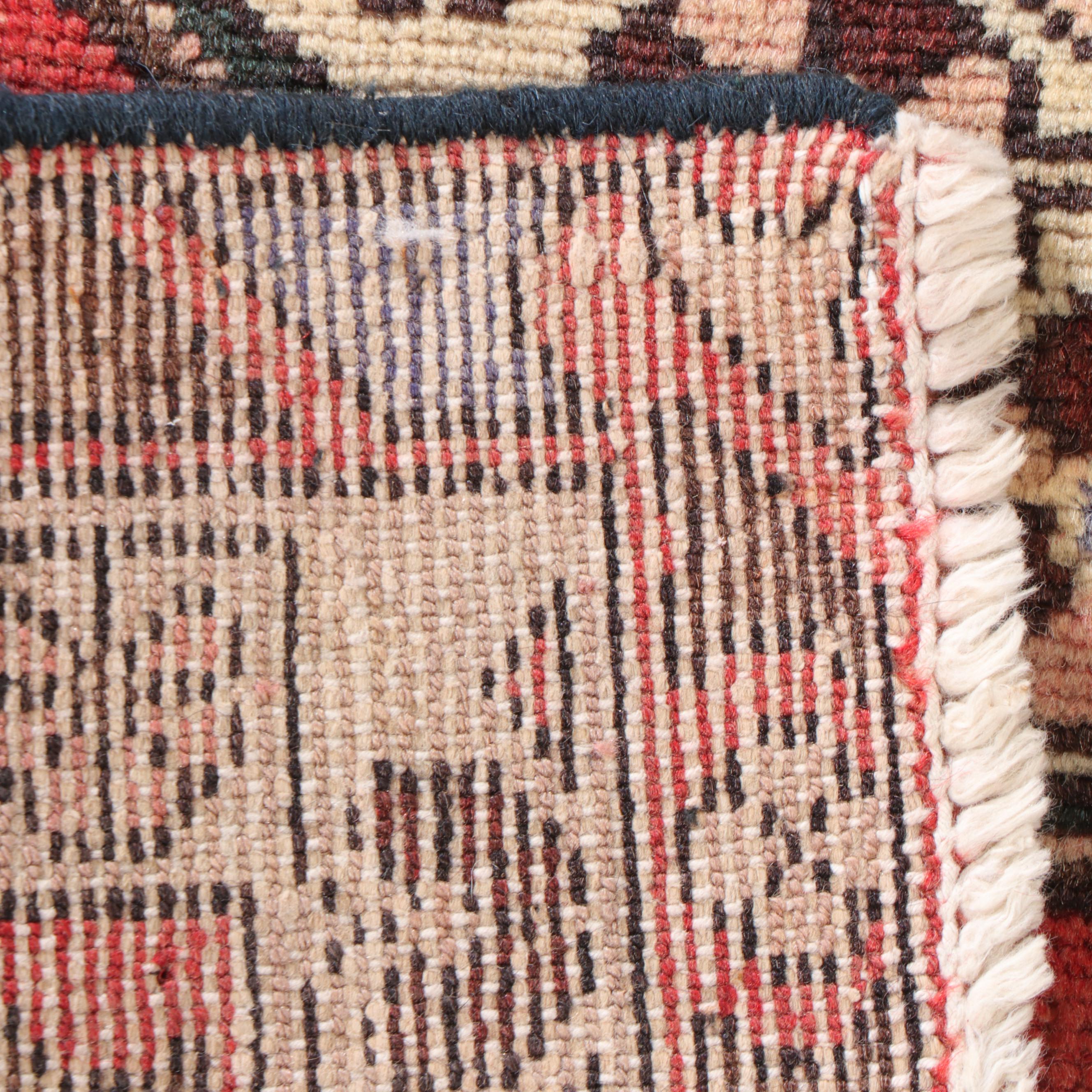 3'5 x 4'11 Hand-Knotted Persian Hamadan Accent Rug