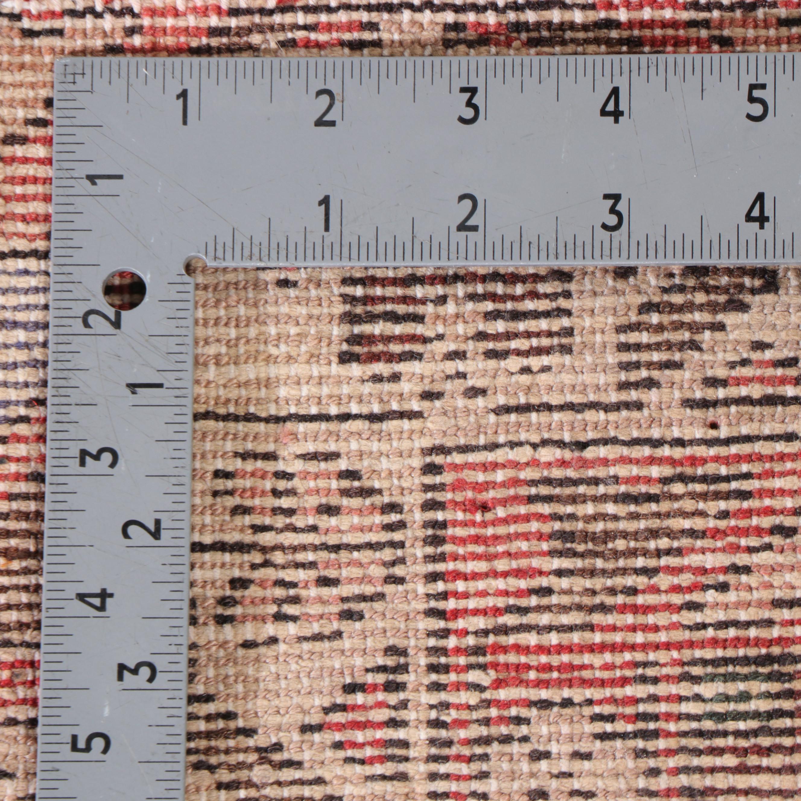 3'5 x 4'11 Hand-Knotted Persian Hamadan Accent Rug