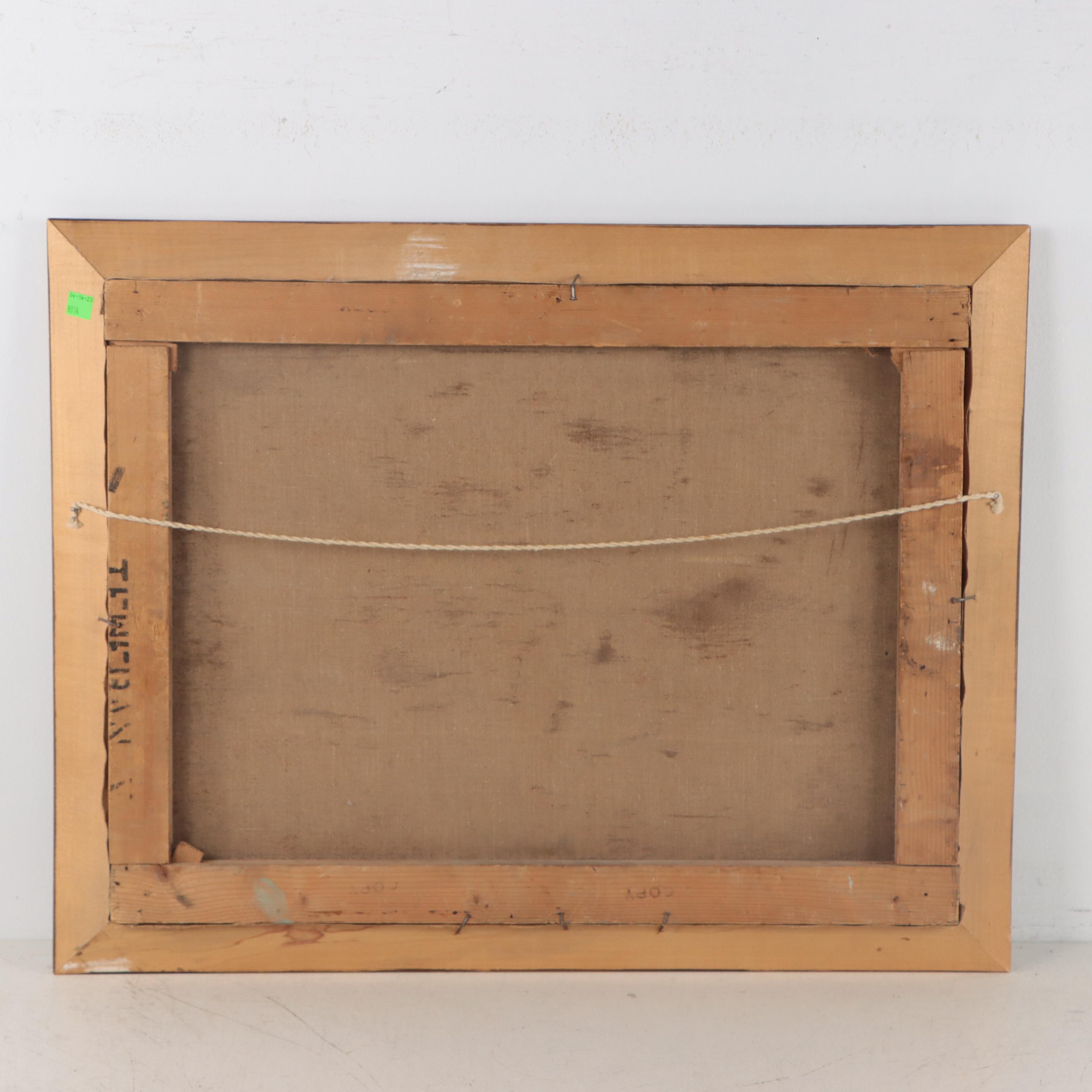 Niazi Winter Woodland Pond Landscape Oil Painting