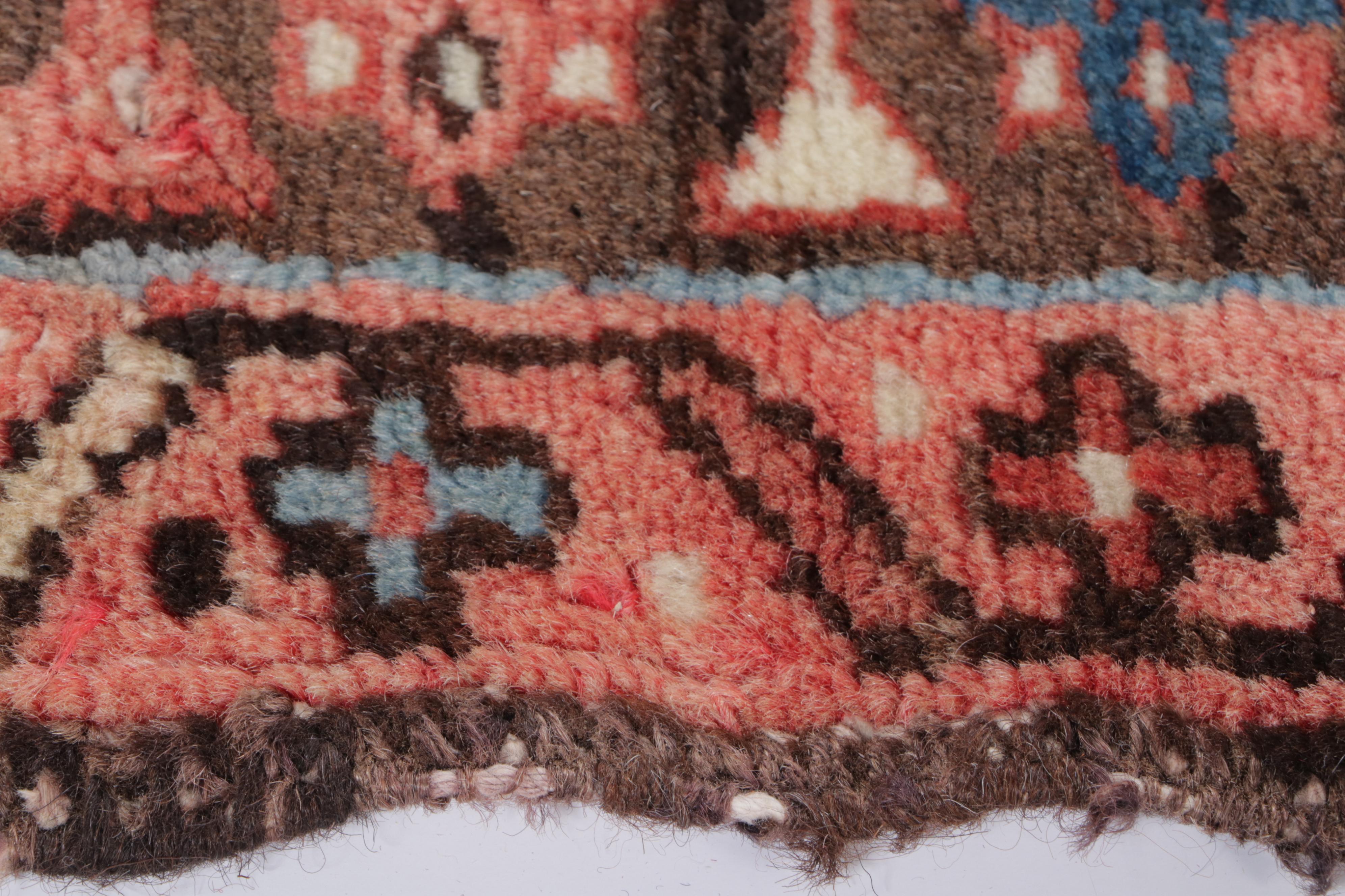 3'9 x 4'10 Hand-Knotted Persian Hamadan Accent Rug