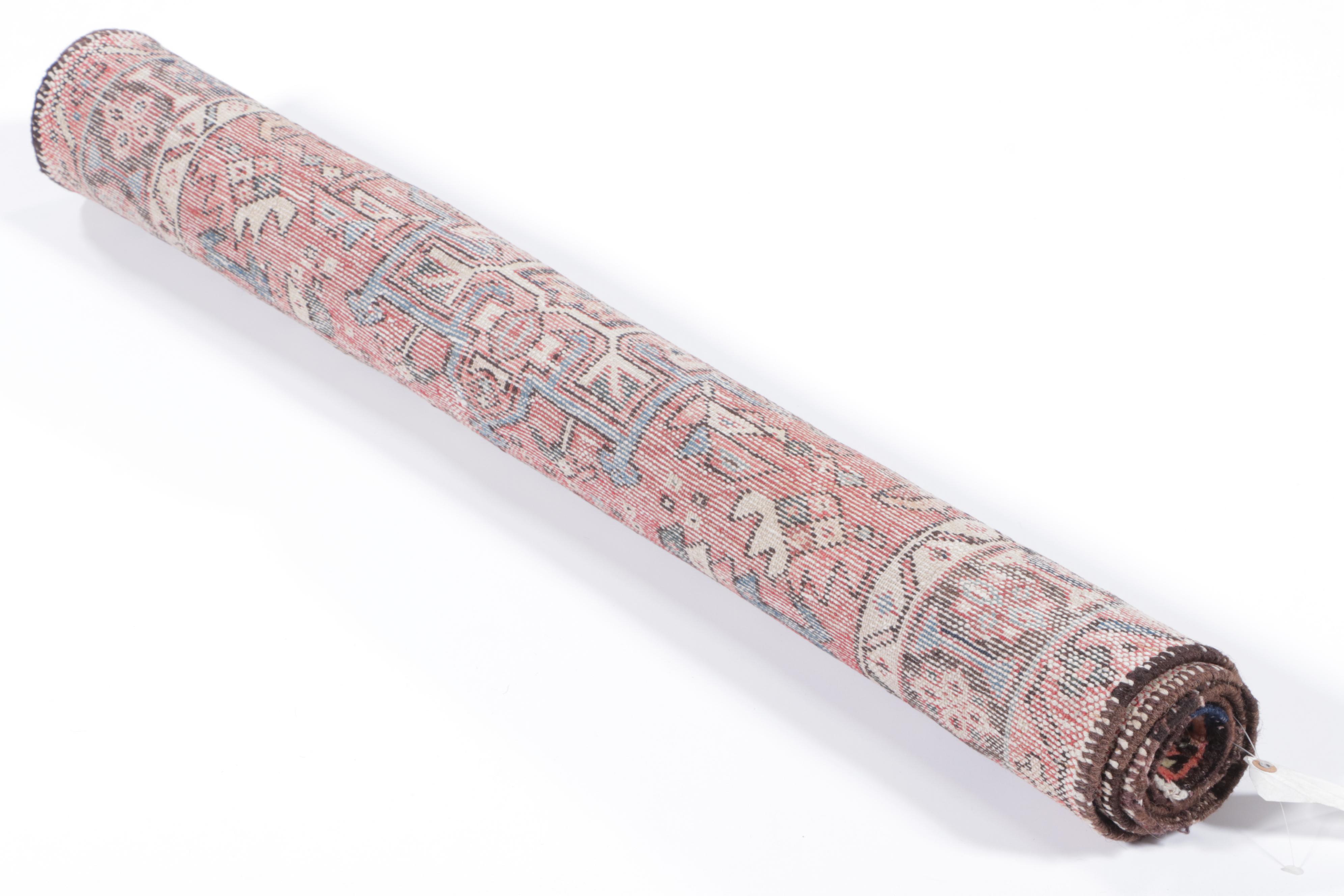 3'9 x 4'10 Hand-Knotted Persian Hamadan Accent Rug