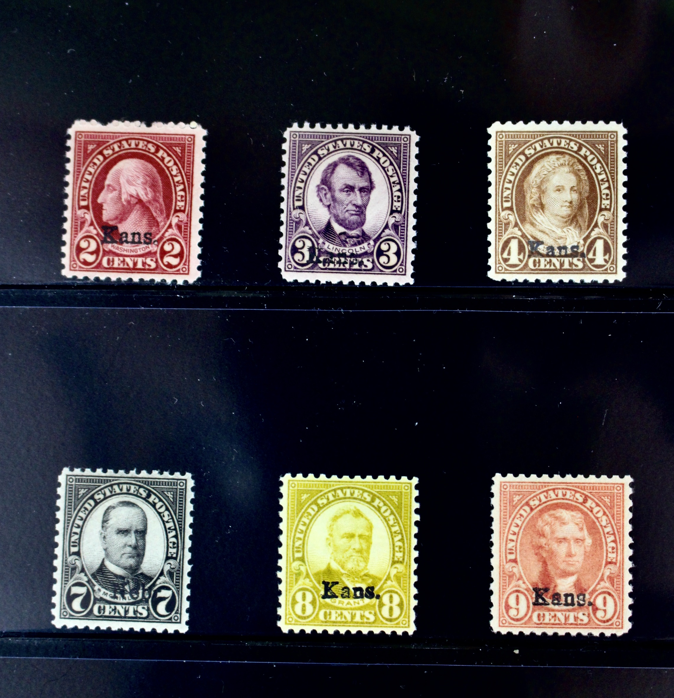 Kansas Nebraska Postage Stamps