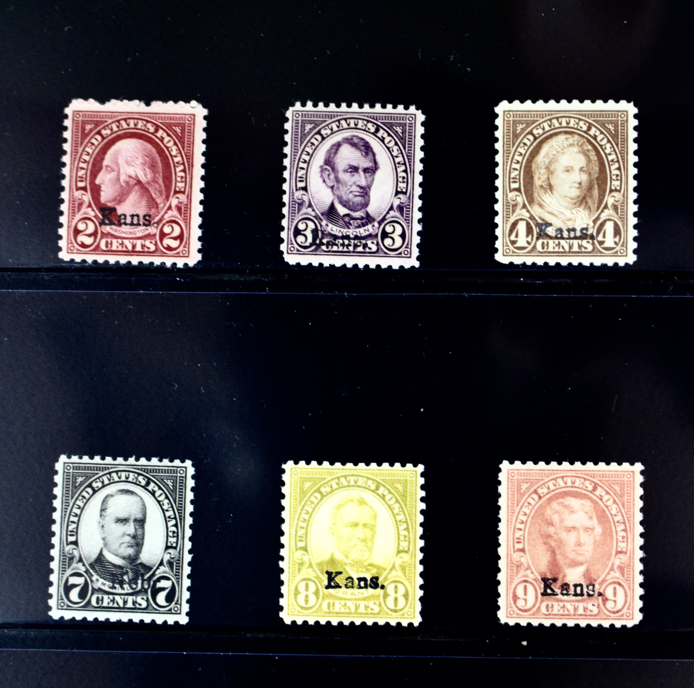 Kansas Nebraska Postage Stamps