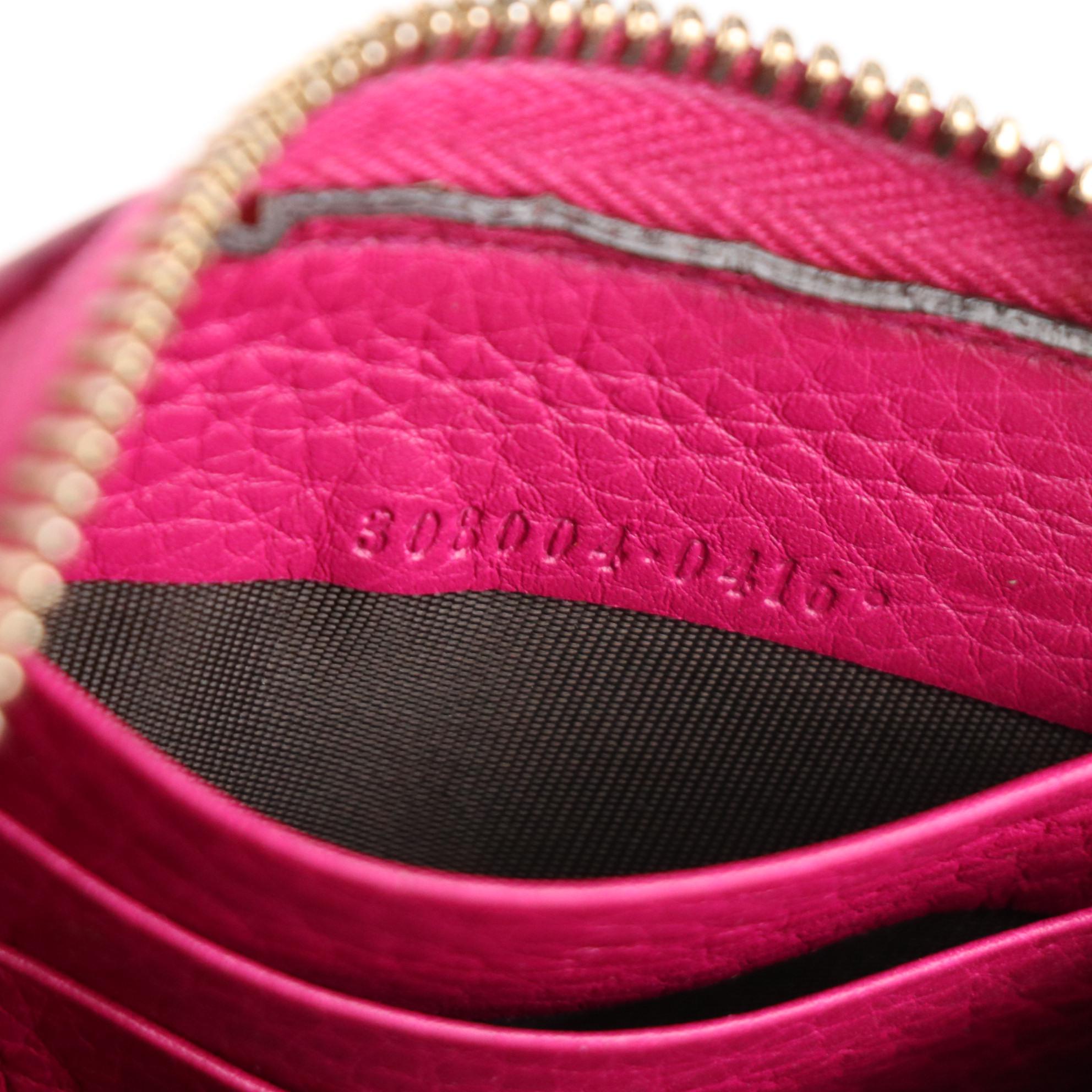 Gucci Soho Zip-Around Wallet in Grain Leather