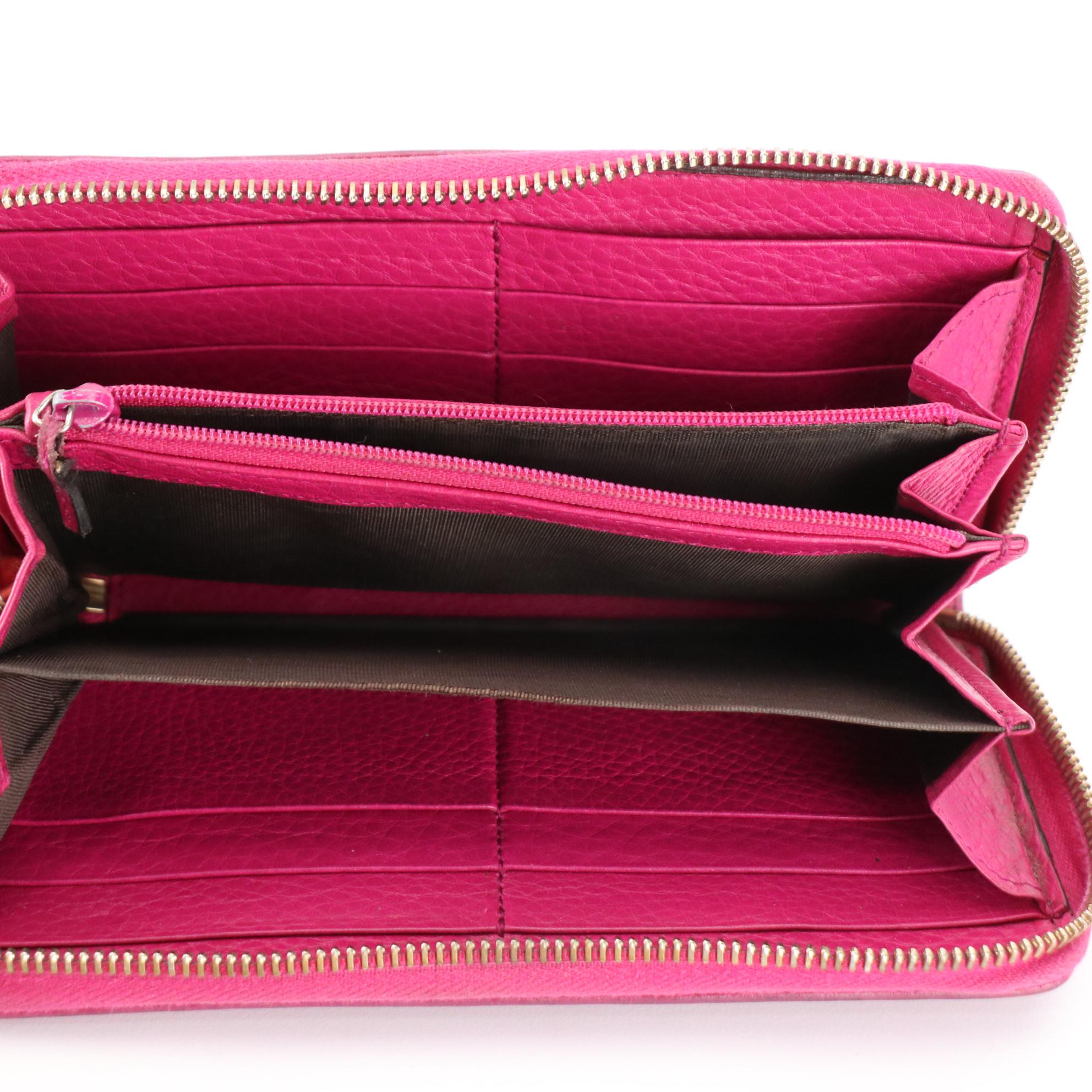 Gucci Soho Zip-Around Wallet in Grain Leather