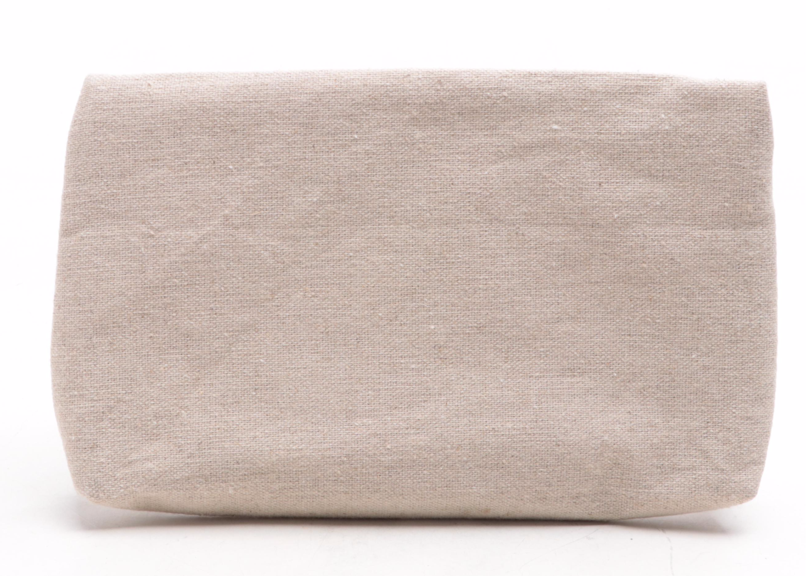 Dior Beauté Promotional  Zip Cosmetic Pouch in Cotton Linen Blend Canvas