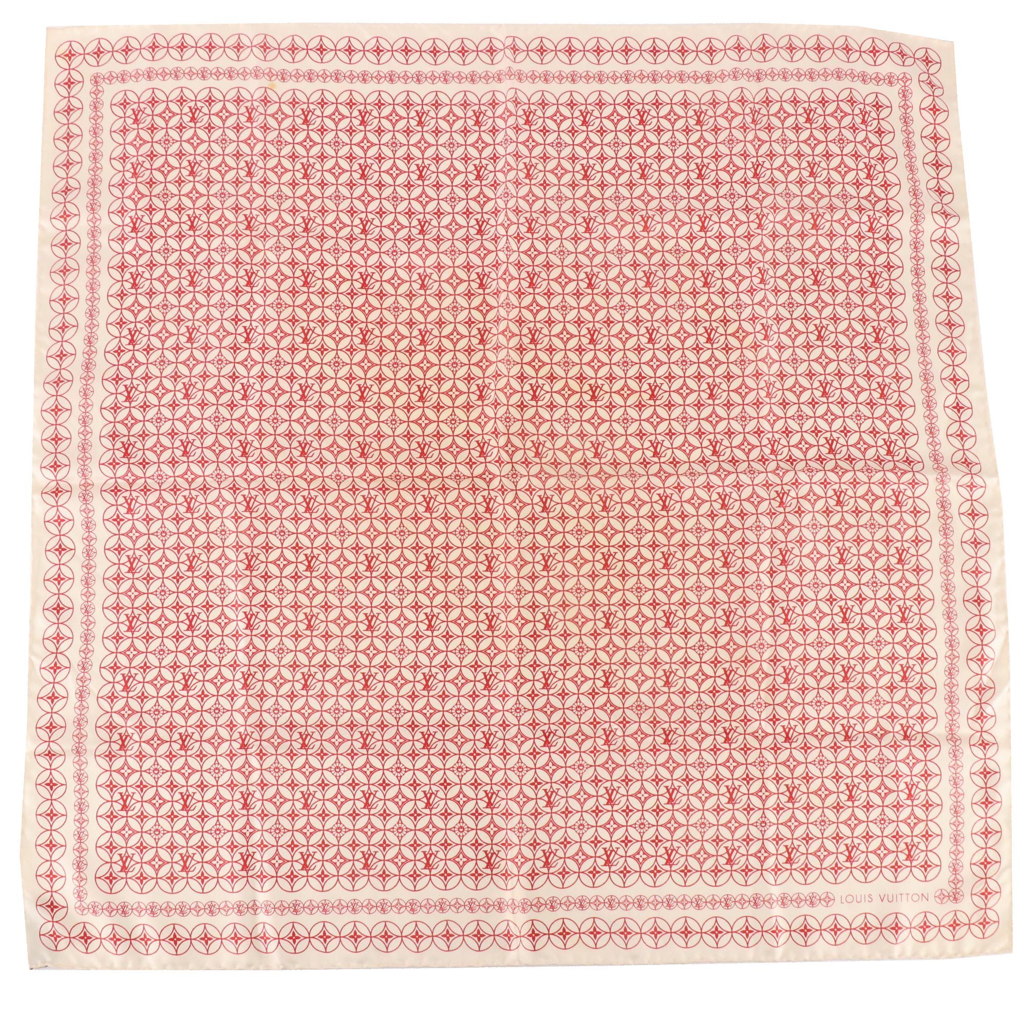 Louis Vuitton Monogram Scarf in Silk Twill