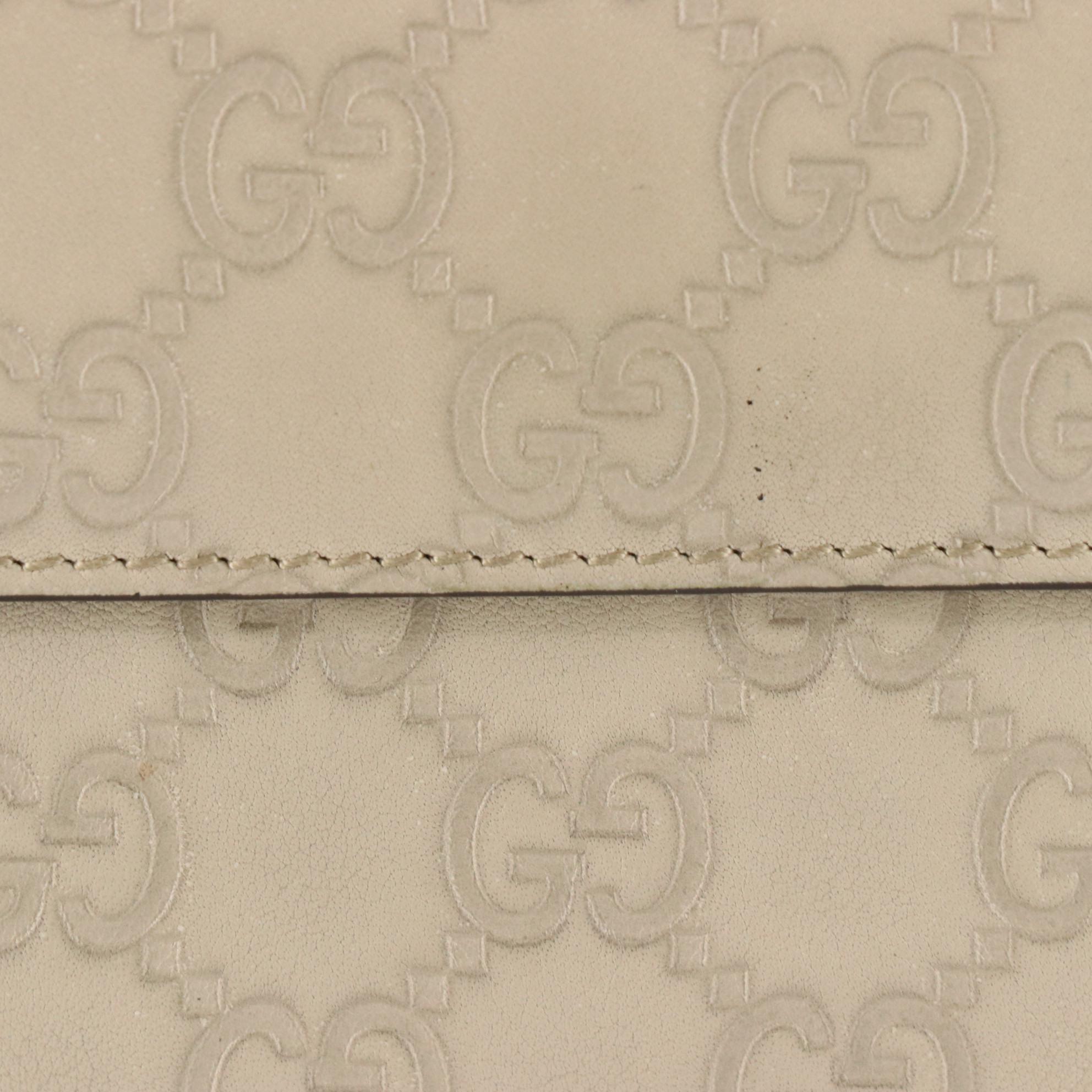 Gucci Heart Continental Wallet in Guccissima Leather