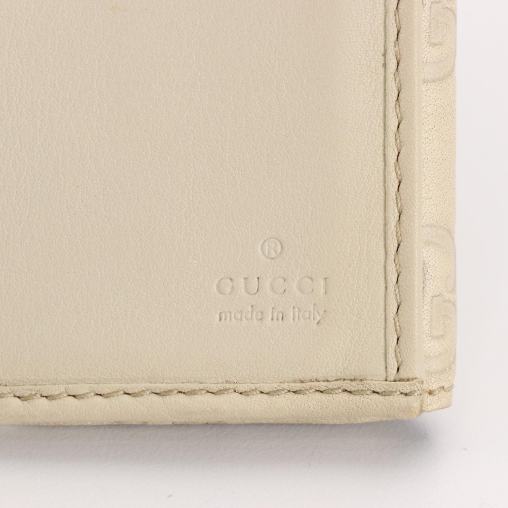 Gucci Heart Continental Wallet in Guccissima Leather