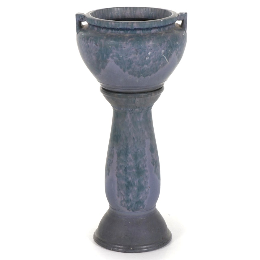 American Art Pottery Jardinière on Stand