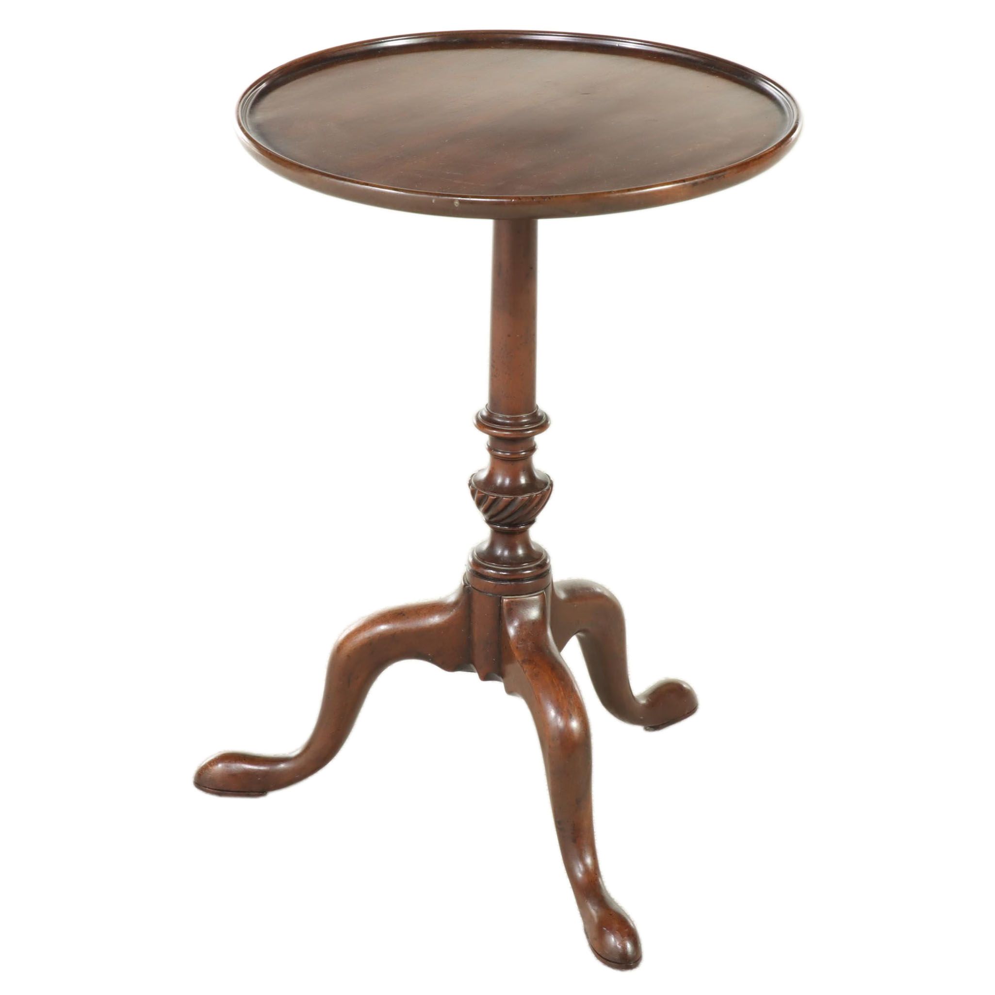 Kittinger "Historic Newport" Federal Style Mahogany Candlestand, 20th Century