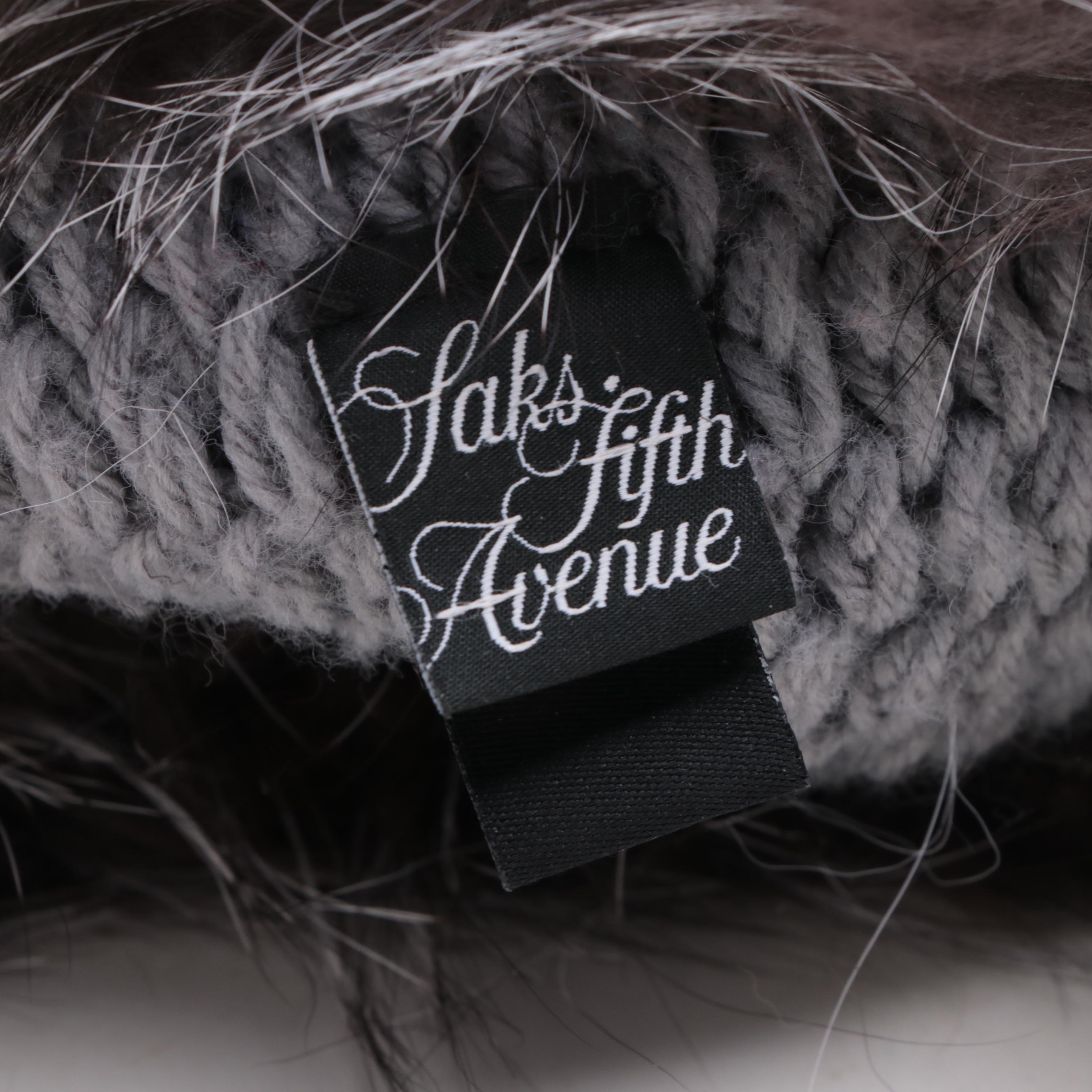 Saks Fifth Avenue and Betmar Fox Fur and Mink Hats and Gloves
