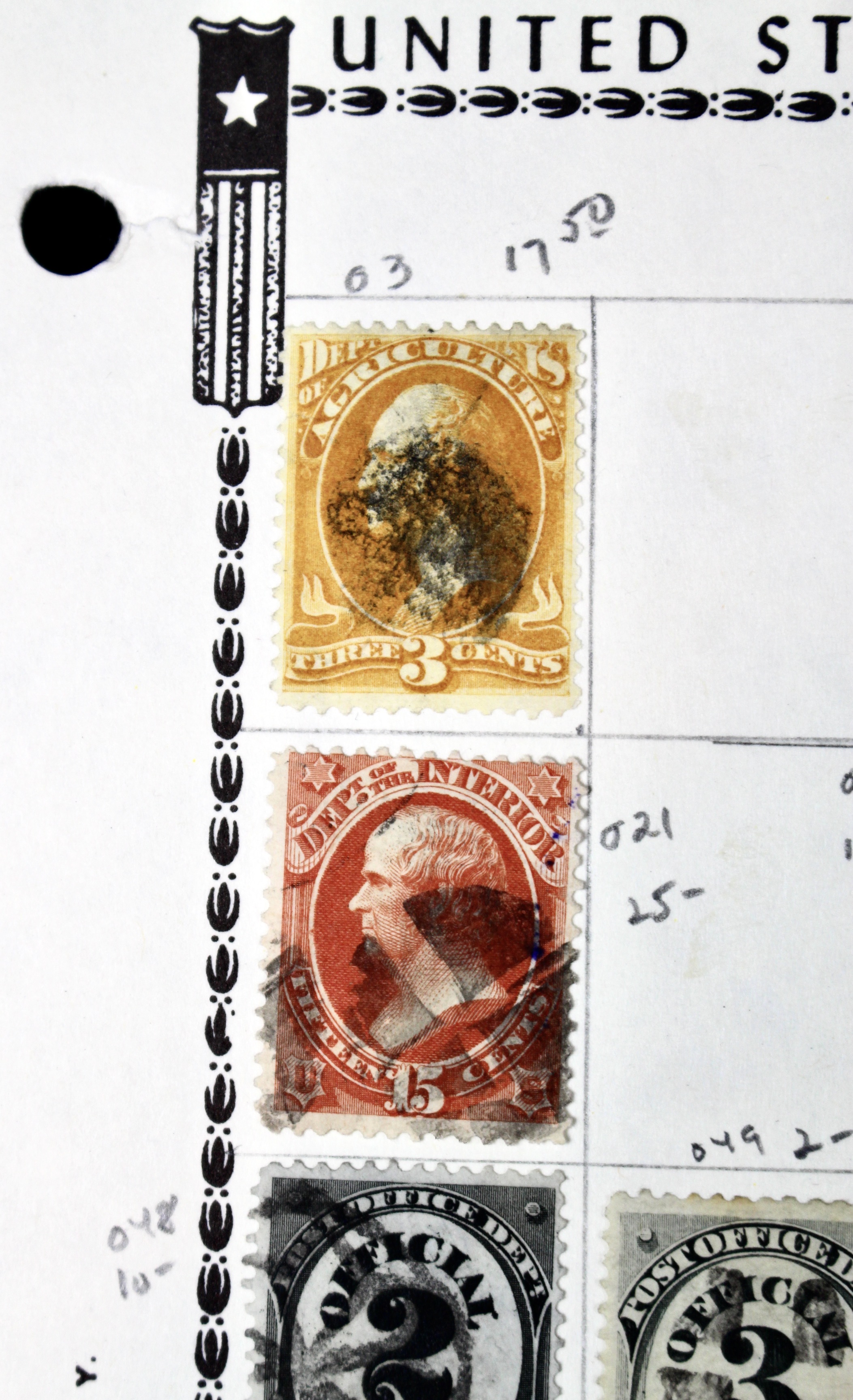 U.S. Revenue Postage Stamp Collection
