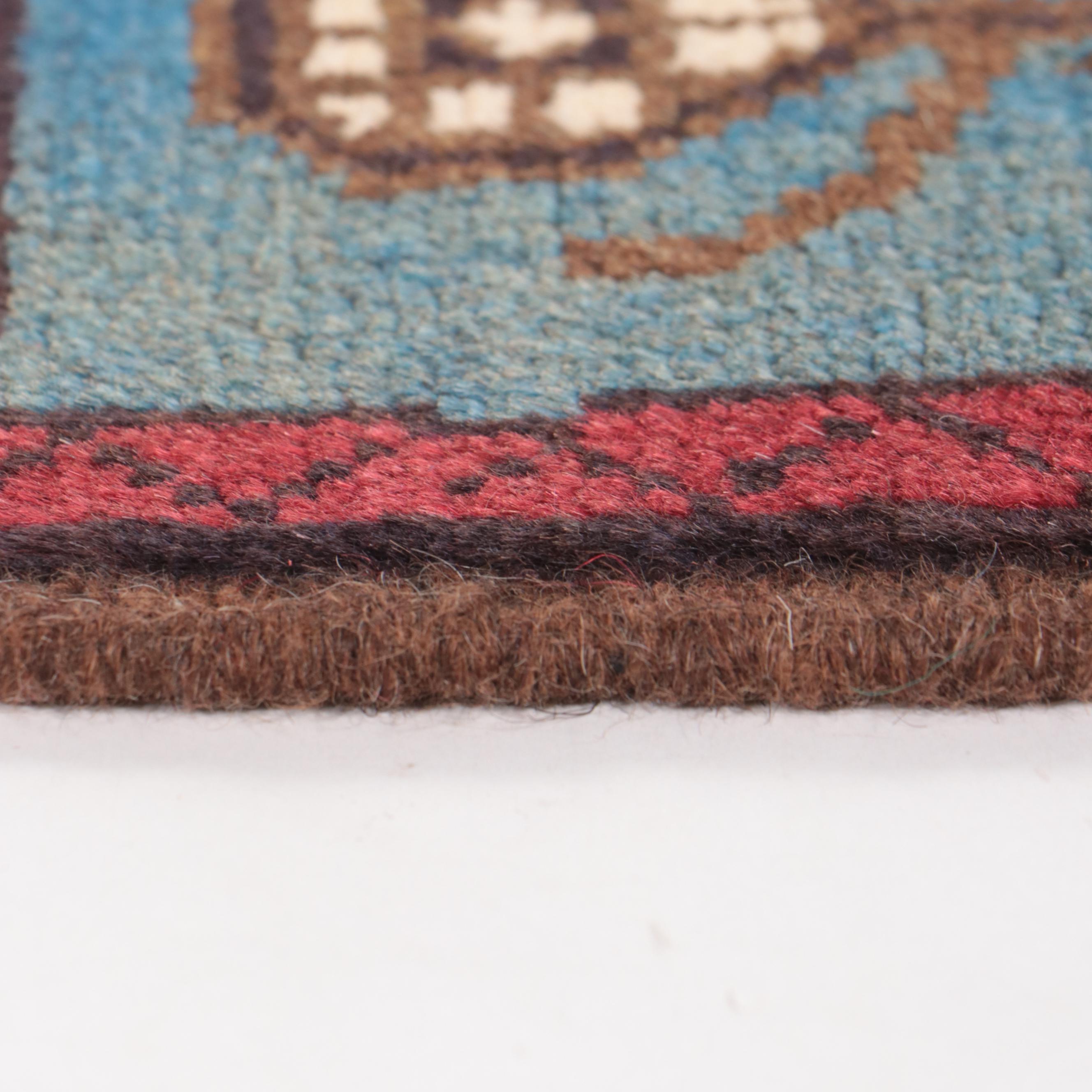 2'1 x 2'9 Hand-Knotted Afghan Pictorial War Rug