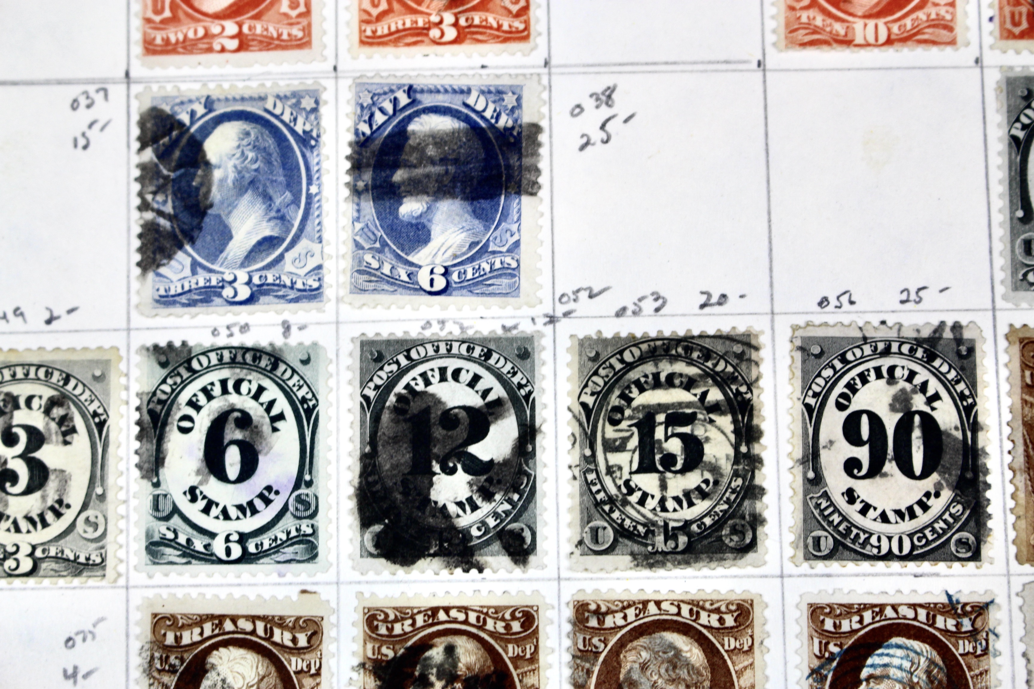 U.S. Revenue Postage Stamp Collection