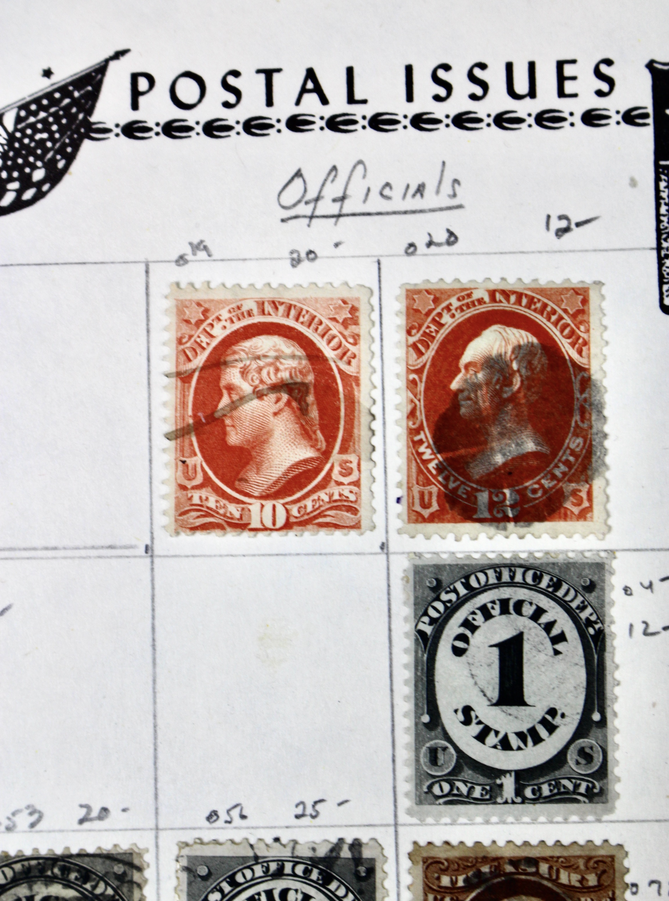 U.S. Revenue Postage Stamp Collection