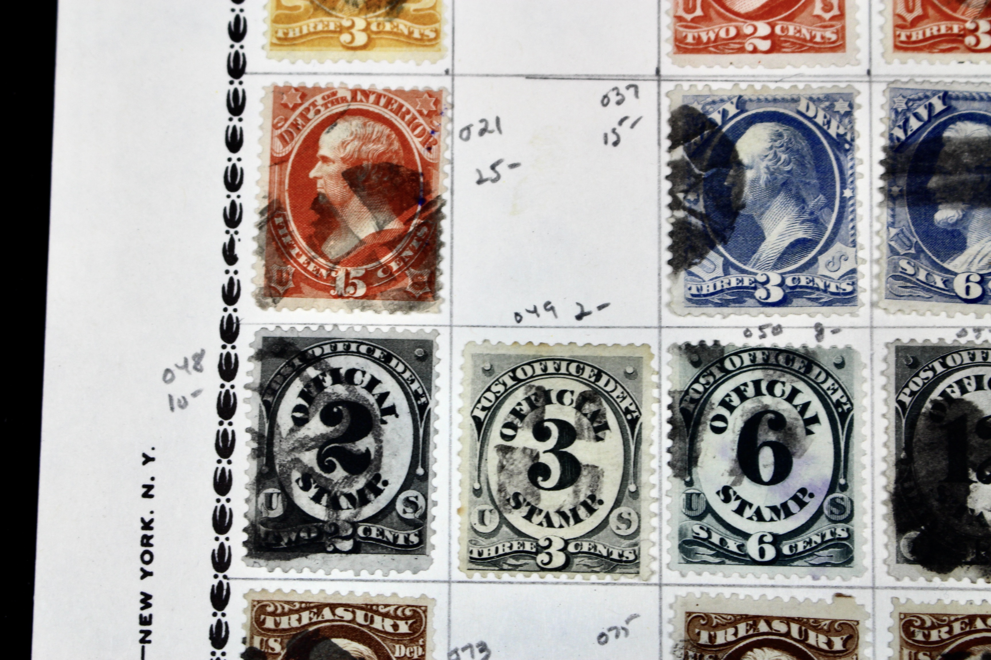 U.S. Revenue Postage Stamp Collection
