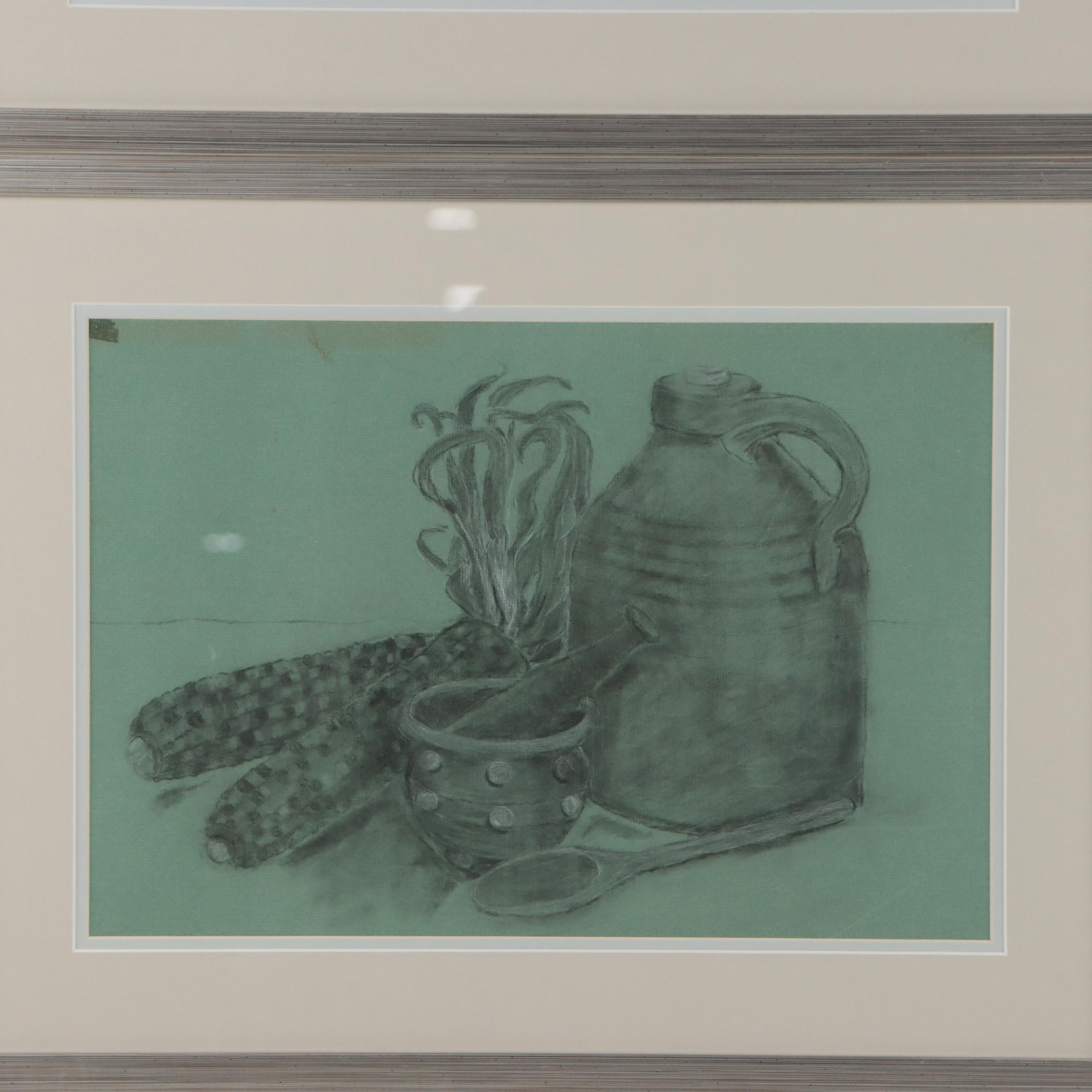 Charcoal Still Life Drawings