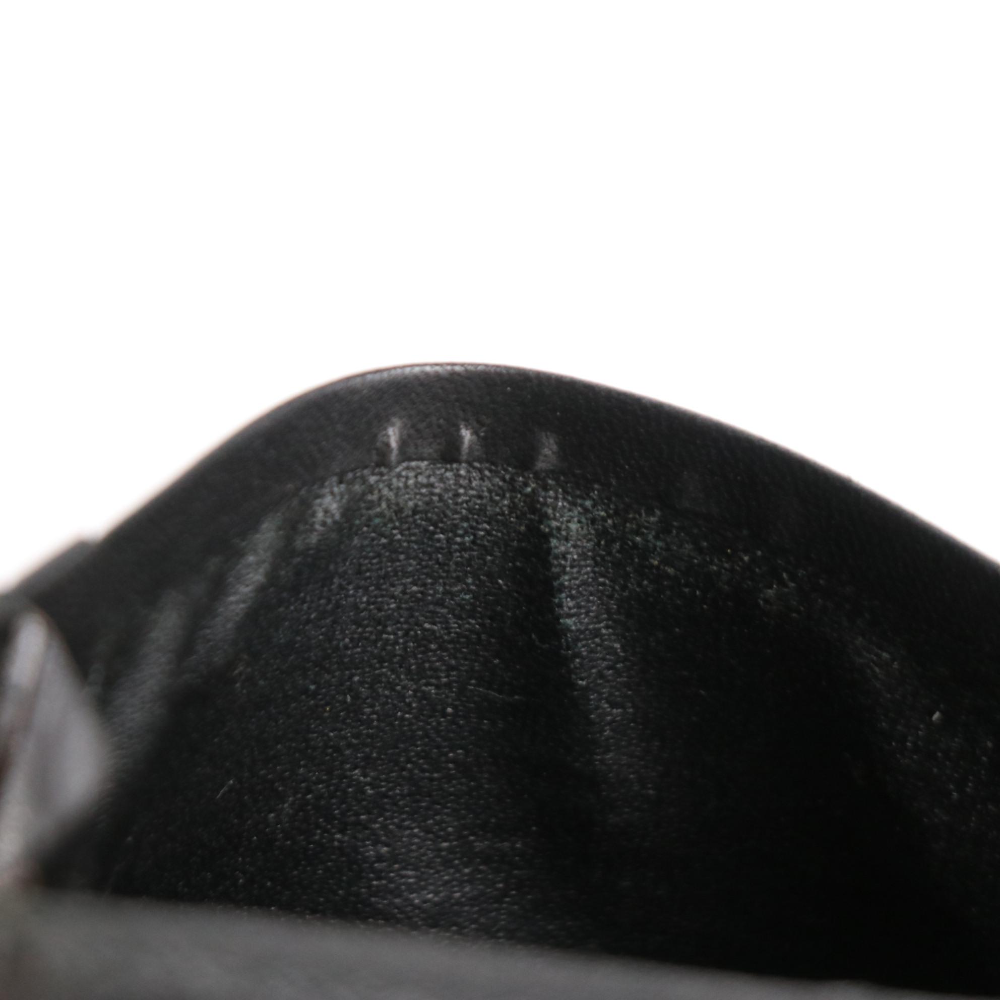 Burberrys Bifold Compact Wallet in Haymarket Check Canvas and Black Leather Trim